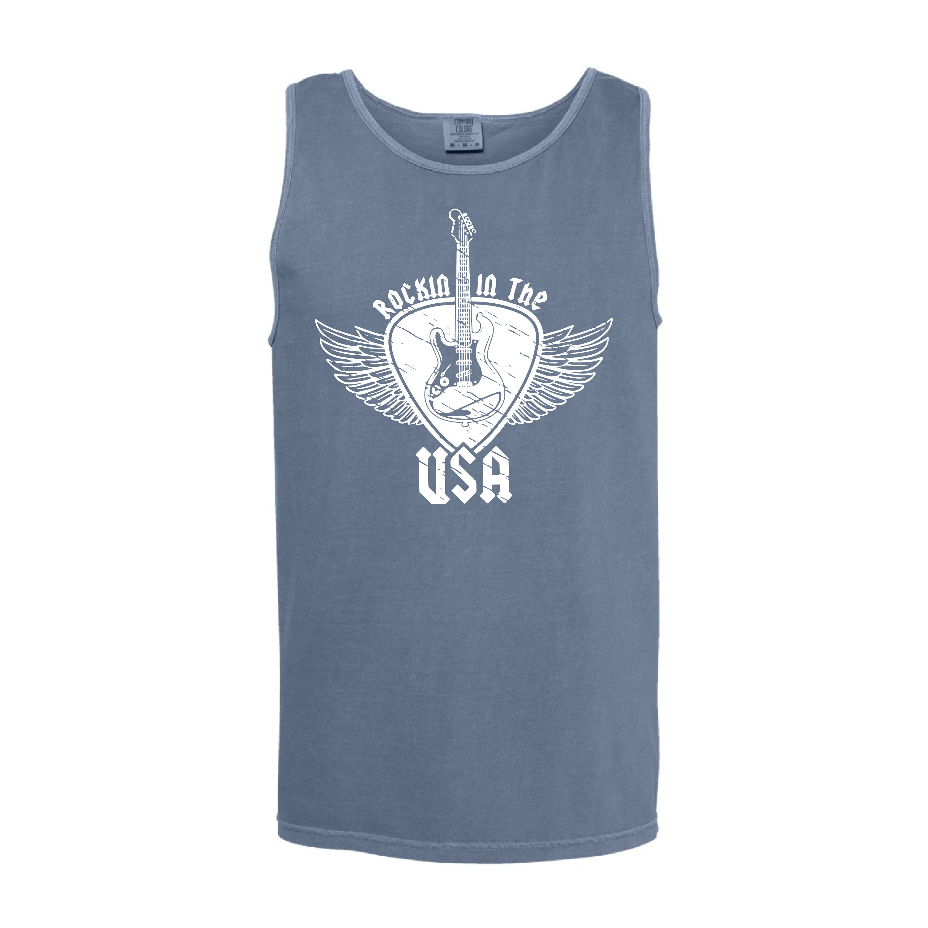 Rockin In The USA - Comfort Colors TANK Little Mama Shirt Shop LLC