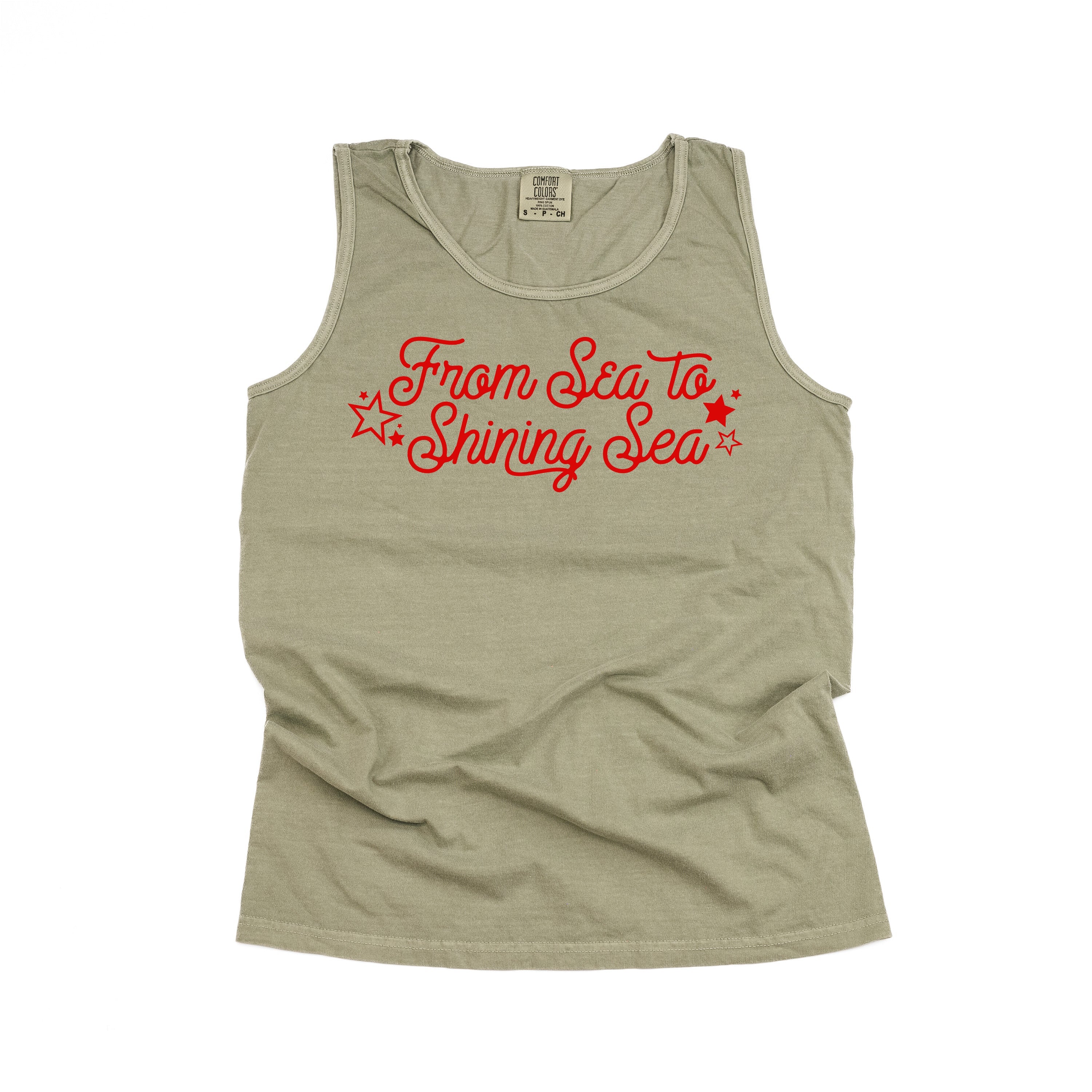 From Sea to Shining Sea - Comfort Colors TANK Little Mama Shirt Shop LLC