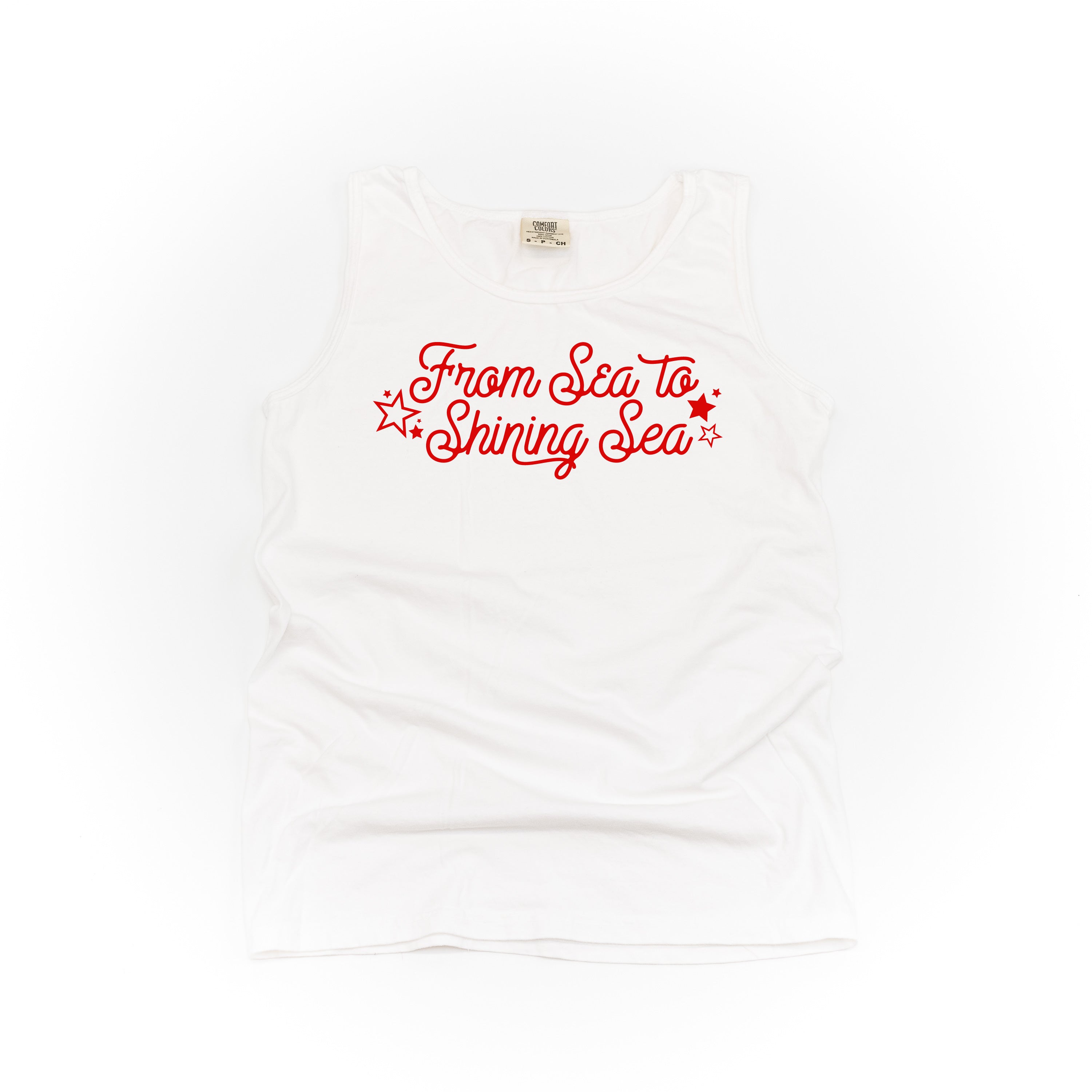 From Sea to Shining Sea - Comfort Colors TANK Little Mama Shirt Shop LLC