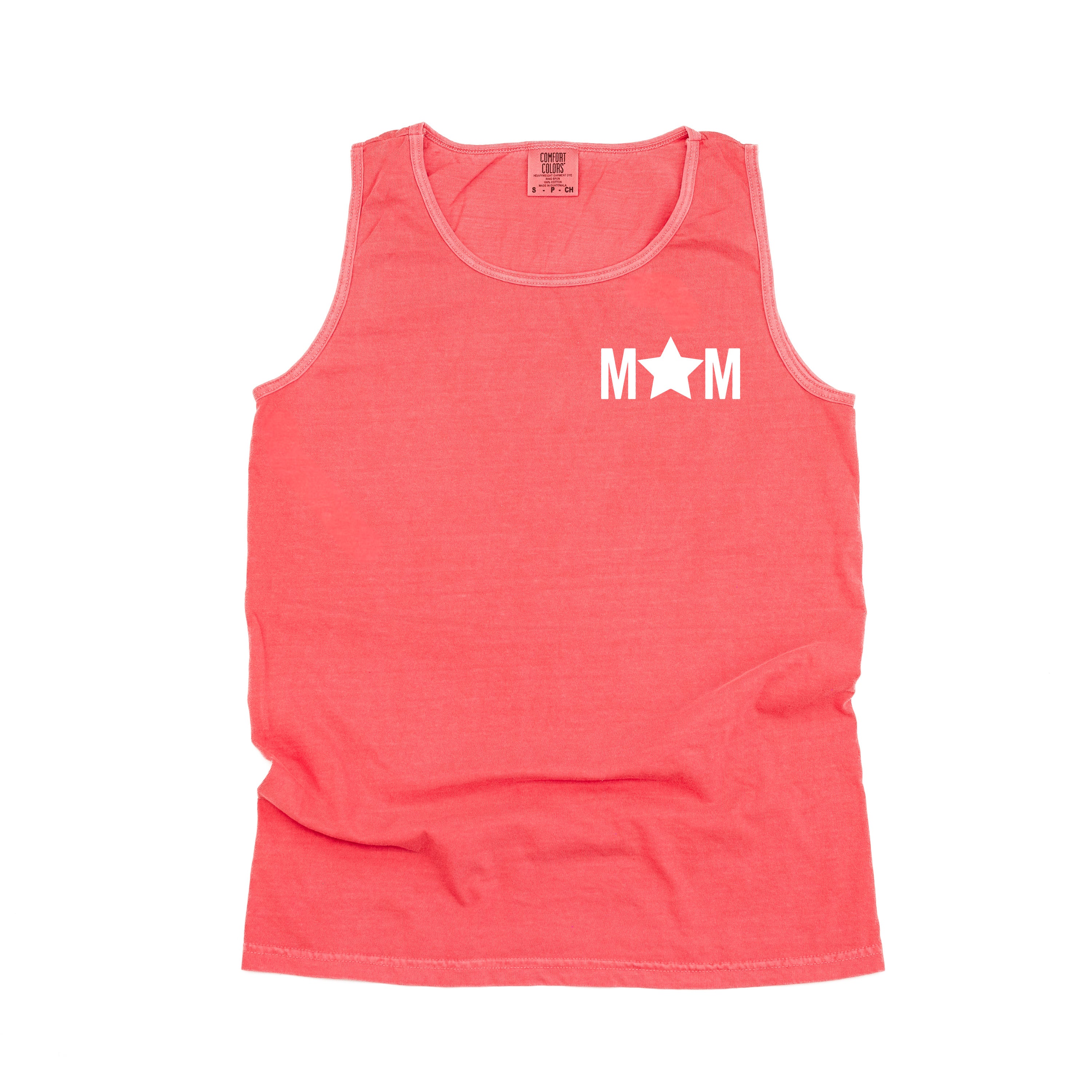Mom - Star (pocket) - Comfort Colors TANK Little Mama Shirt Shop LLC