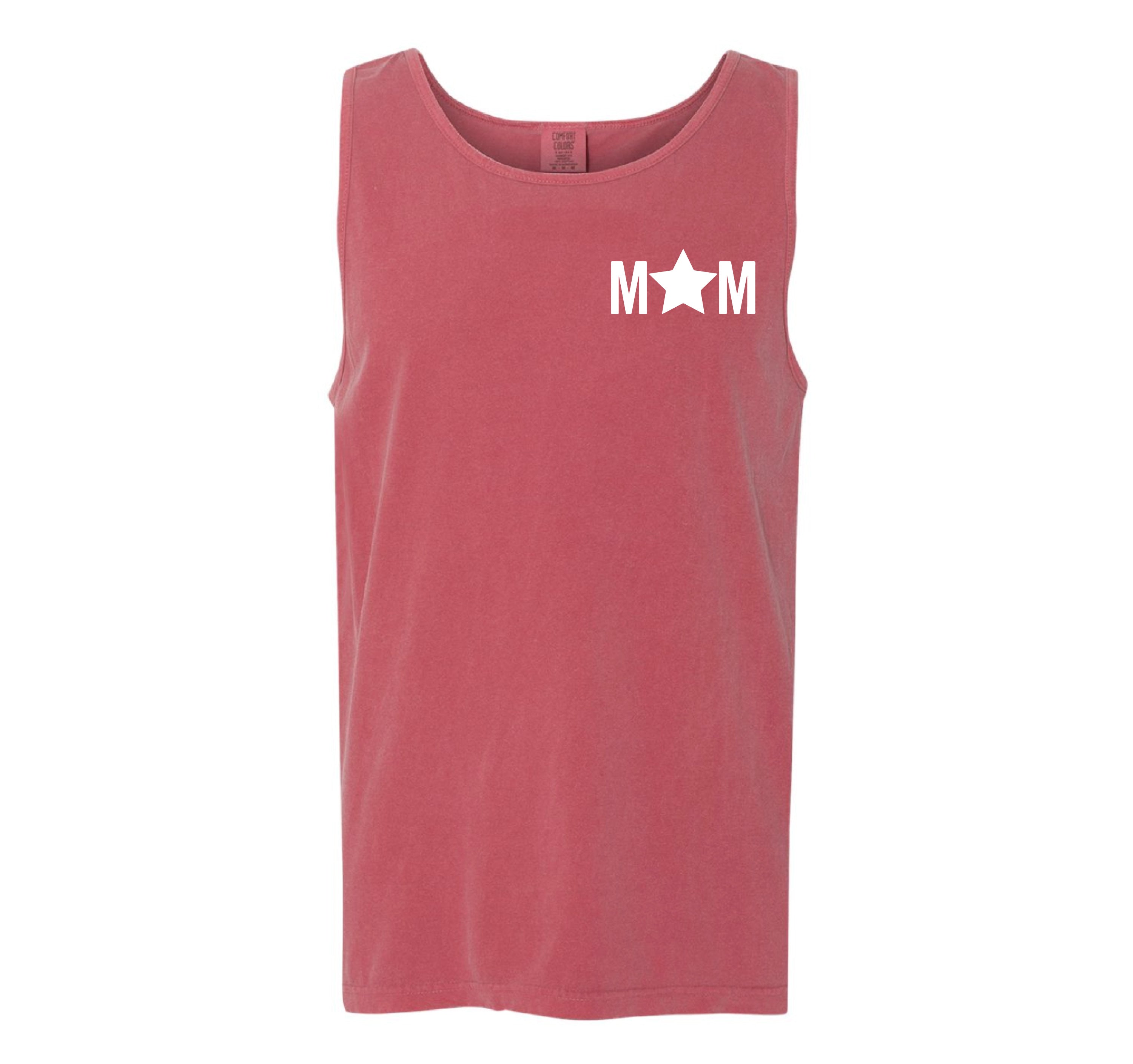 Mom - Star (pocket) - Comfort Colors TANK Little Mama Shirt Shop LLC