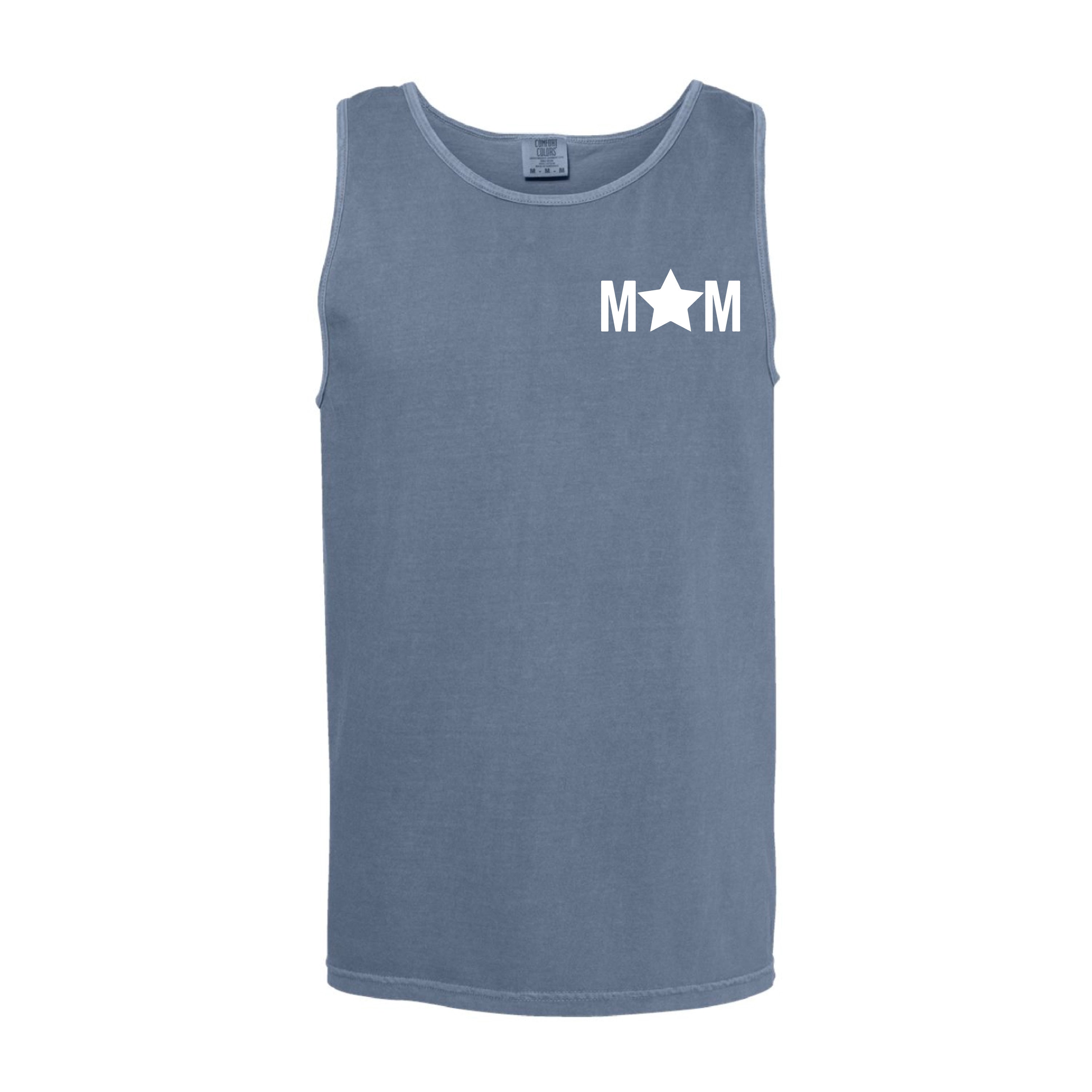 Mom - Star (pocket) - Comfort Colors TANK Little Mama Shirt Shop LLC