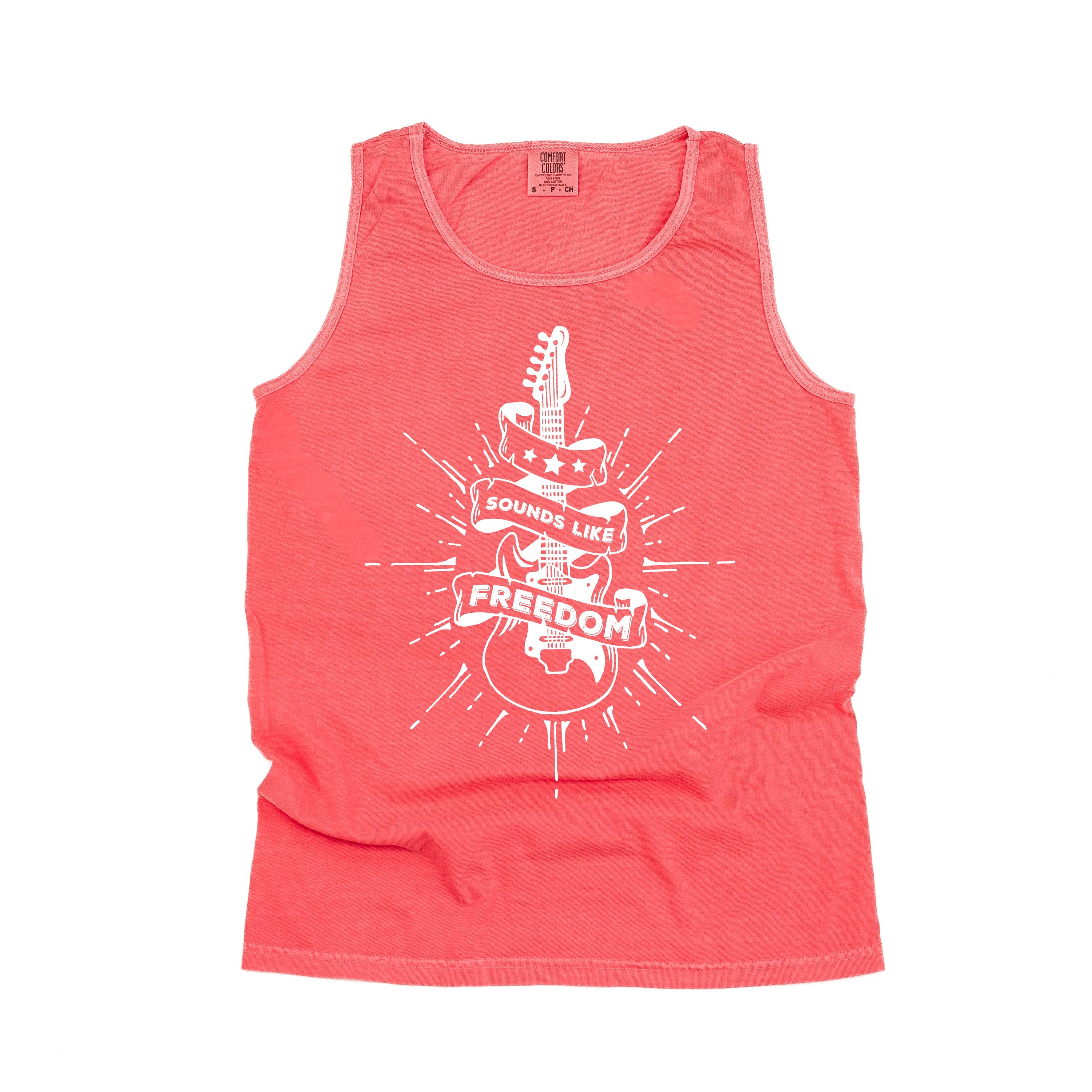 Sounds Like Freedom - Comfort Colors TANK Little Mama Shirt Shop LLC