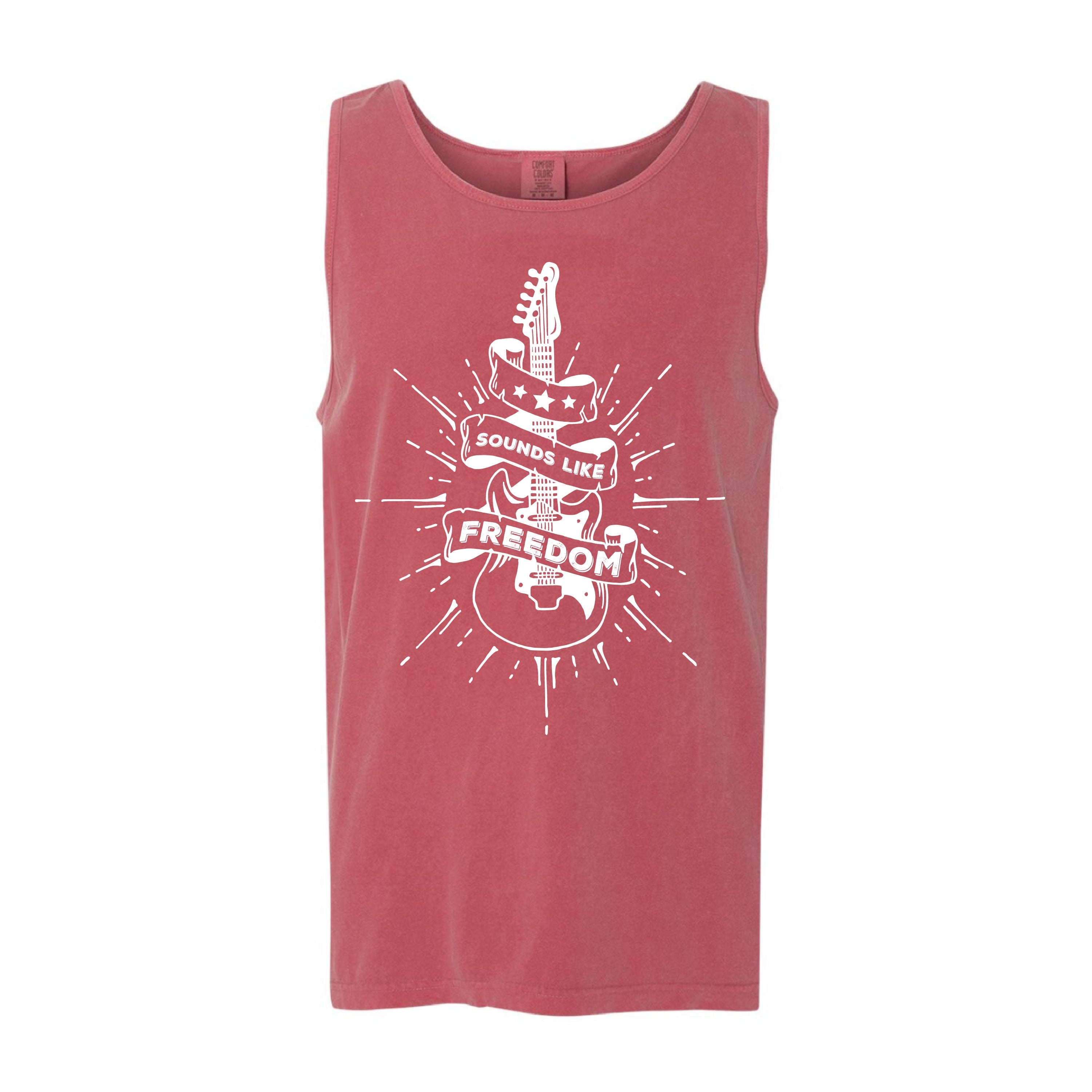 Sounds Like Freedom - Comfort Colors TANK Little Mama Shirt Shop LLC