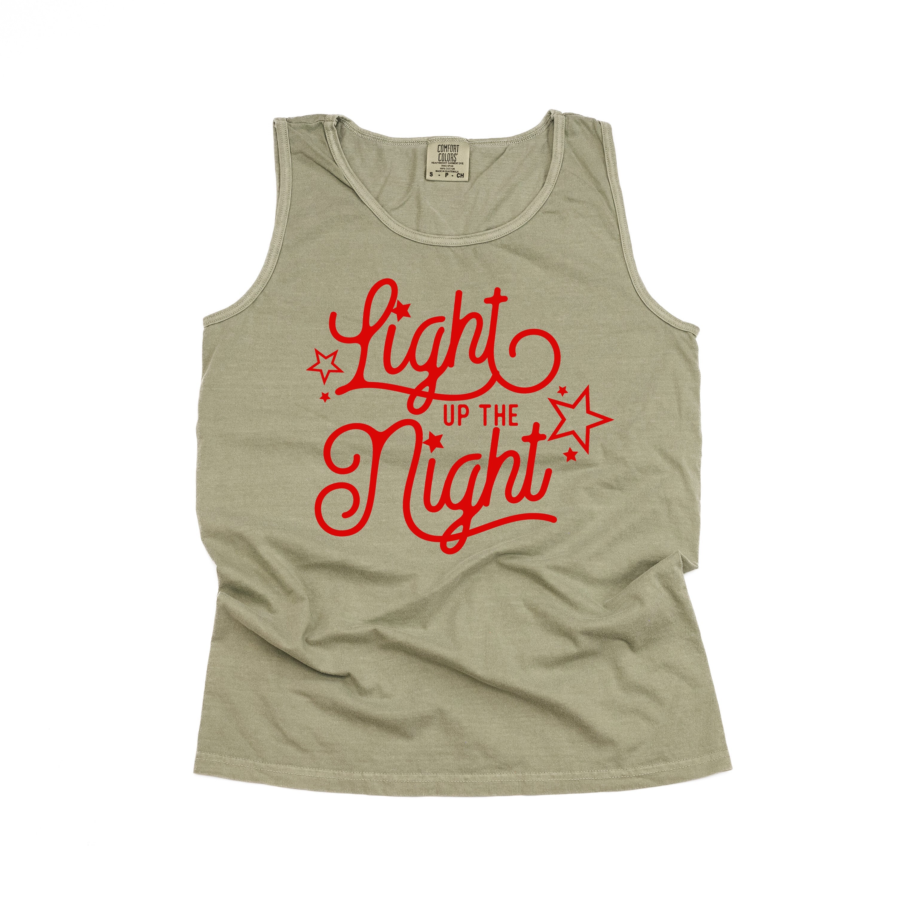 Light Up The Night - Comfort Colors TANK Little Mama Shirt Shop LLC