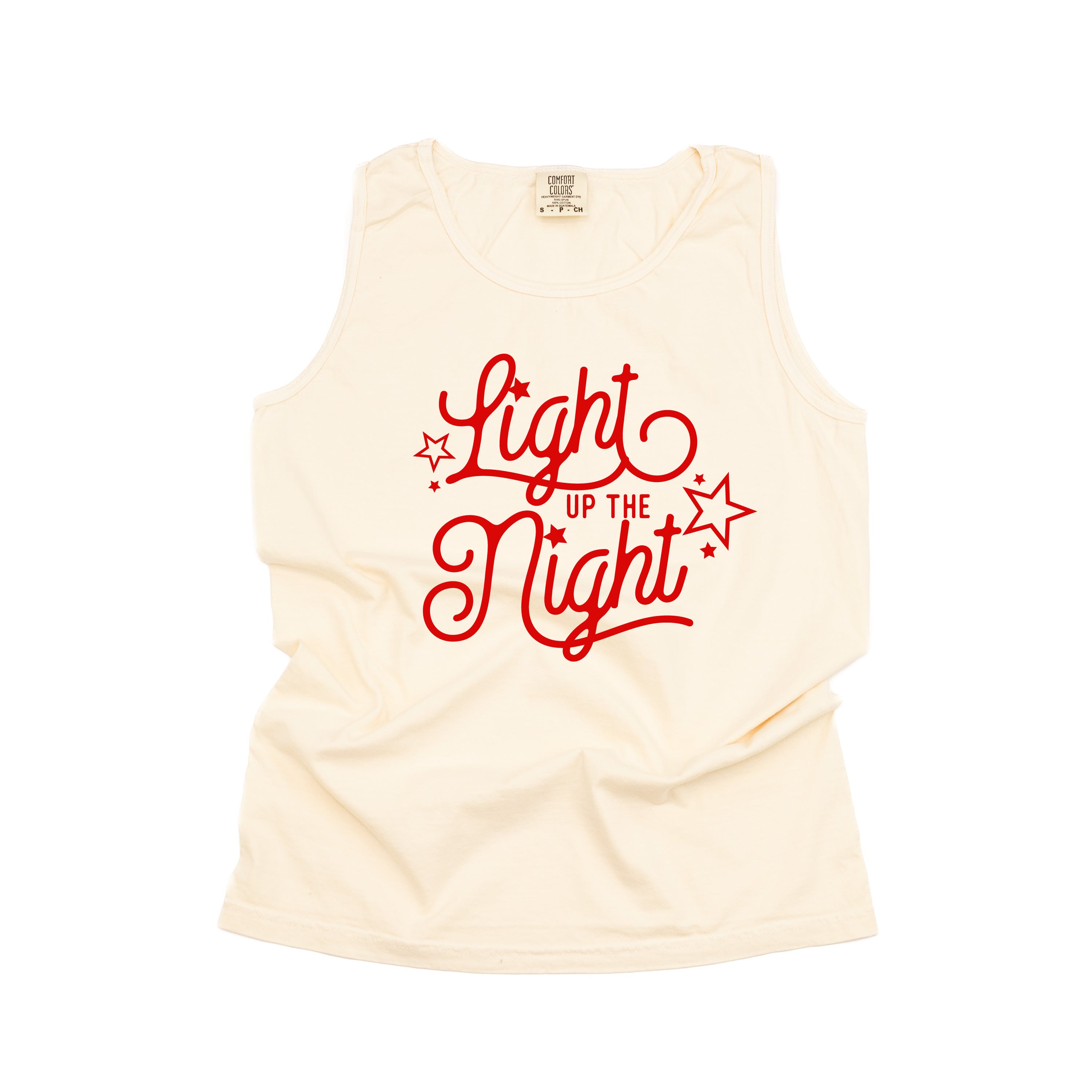 Light Up The Night - Comfort Colors TANK Little Mama Shirt Shop LLC
