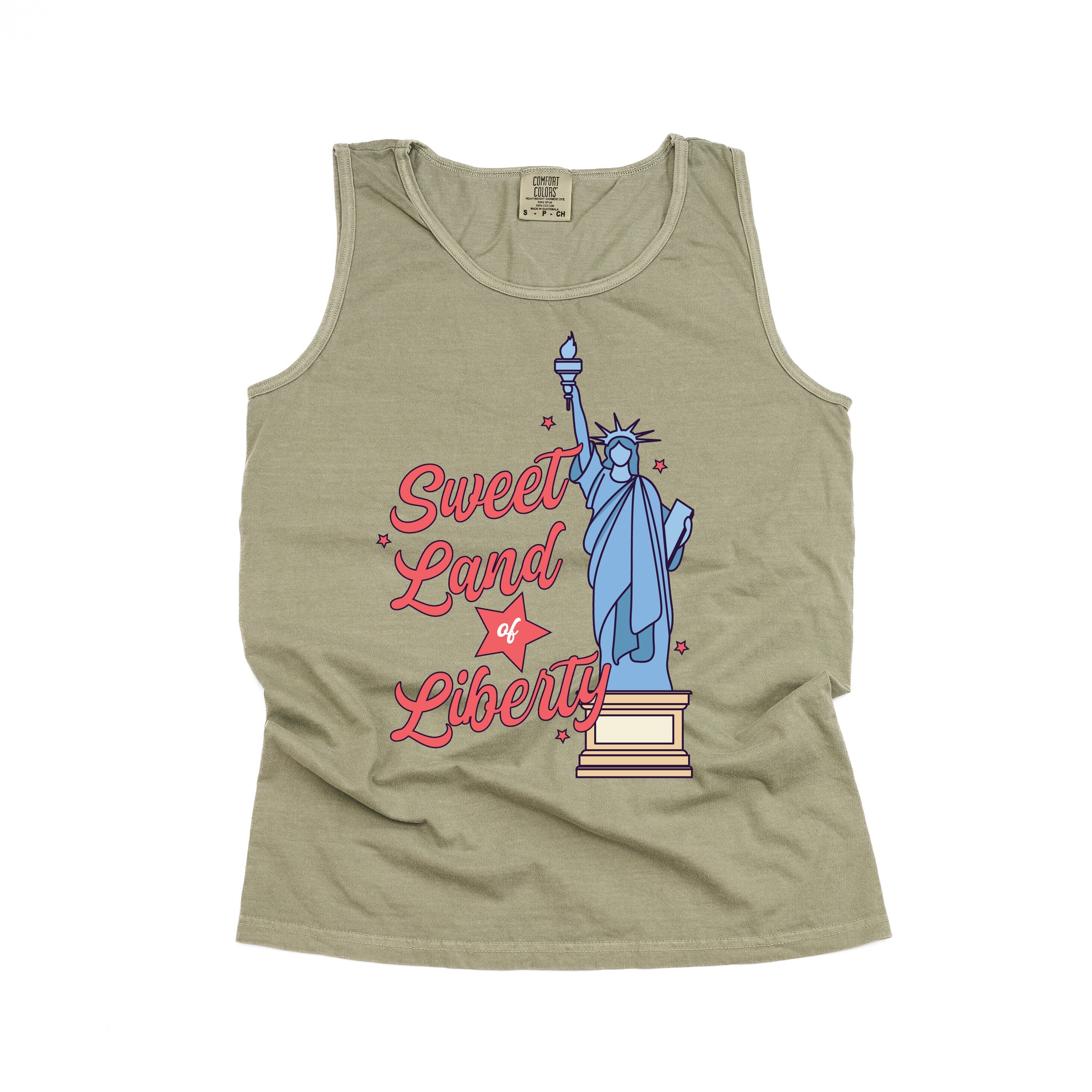 Sweet Land Of Liberty - Comfort Colors TANK Little Mama Shirt Shop LLC