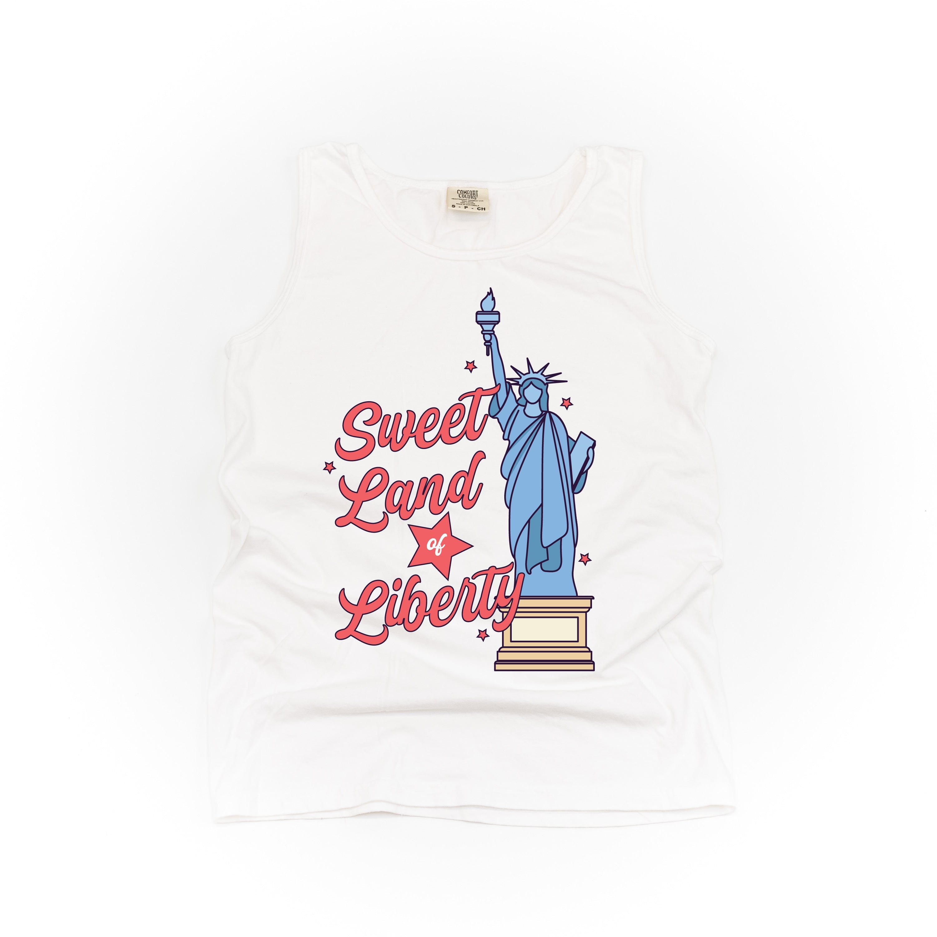 Sweet Land Of Liberty - Comfort Colors TANK Little Mama Shirt Shop LLC