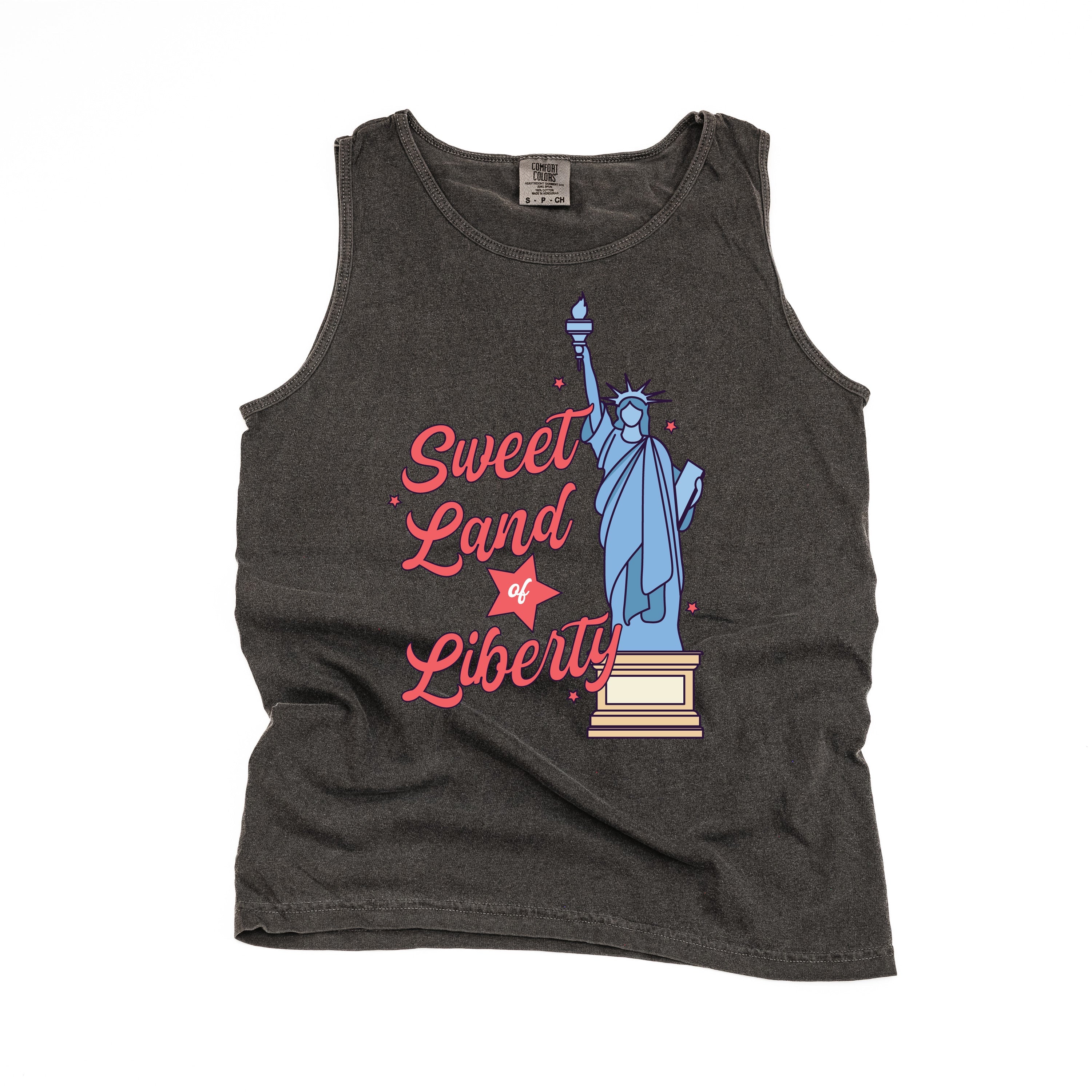 Sweet Land Of Liberty - Comfort Colors TANK Little Mama Shirt Shop LLC