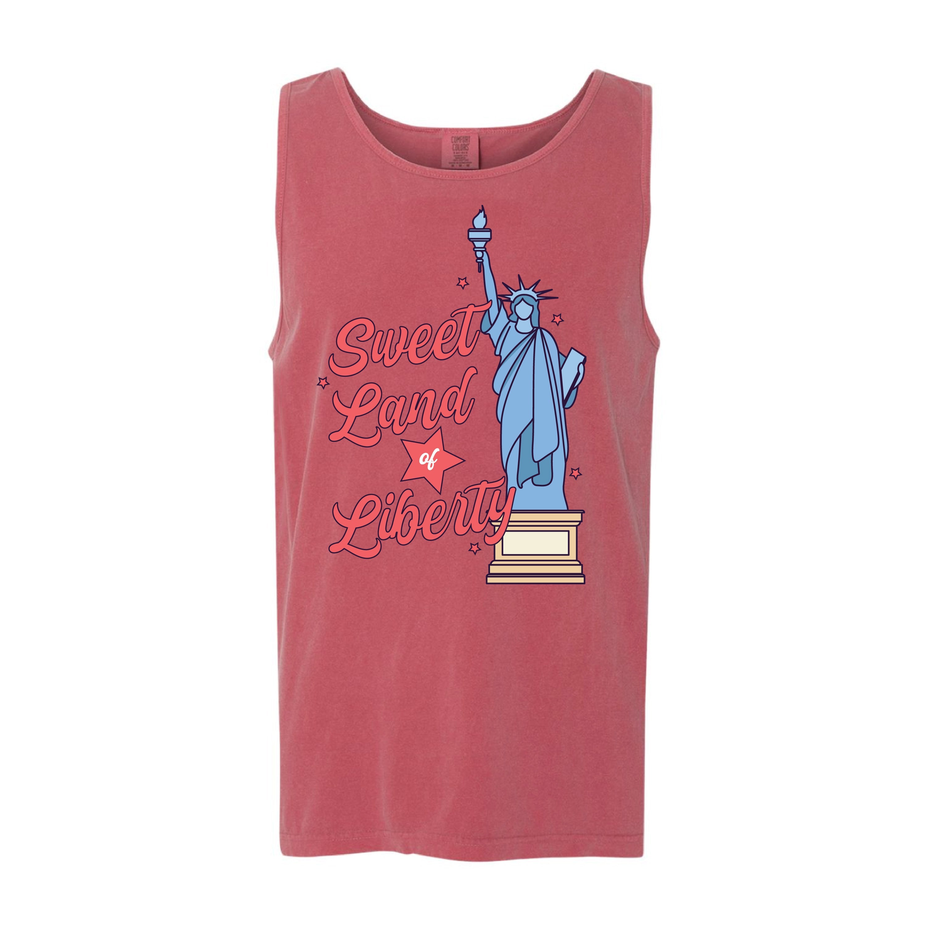 Sweet Land Of Liberty - Comfort Colors TANK Little Mama Shirt Shop LLC