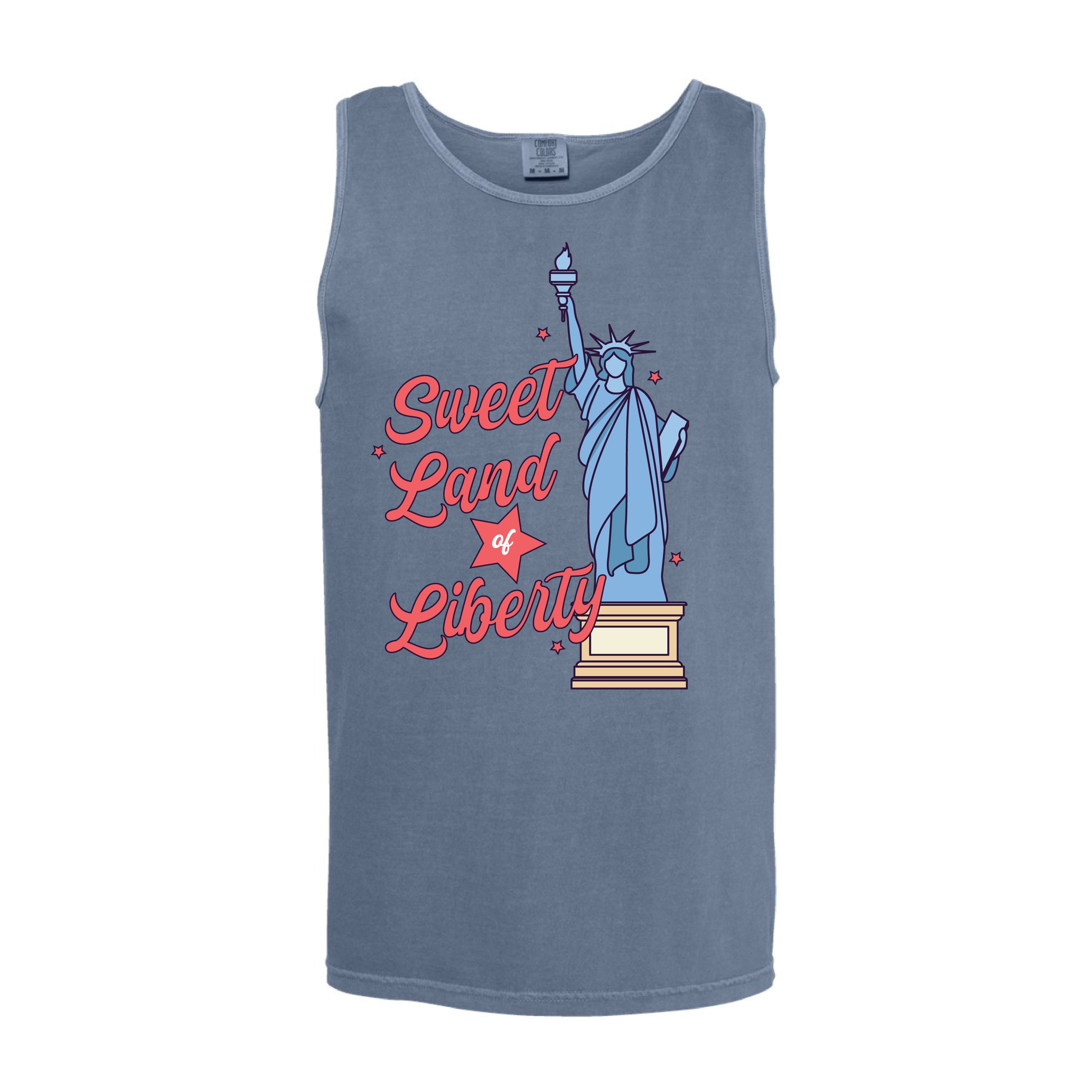 Sweet Land Of Liberty - Comfort Colors TANK Little Mama Shirt Shop LLC