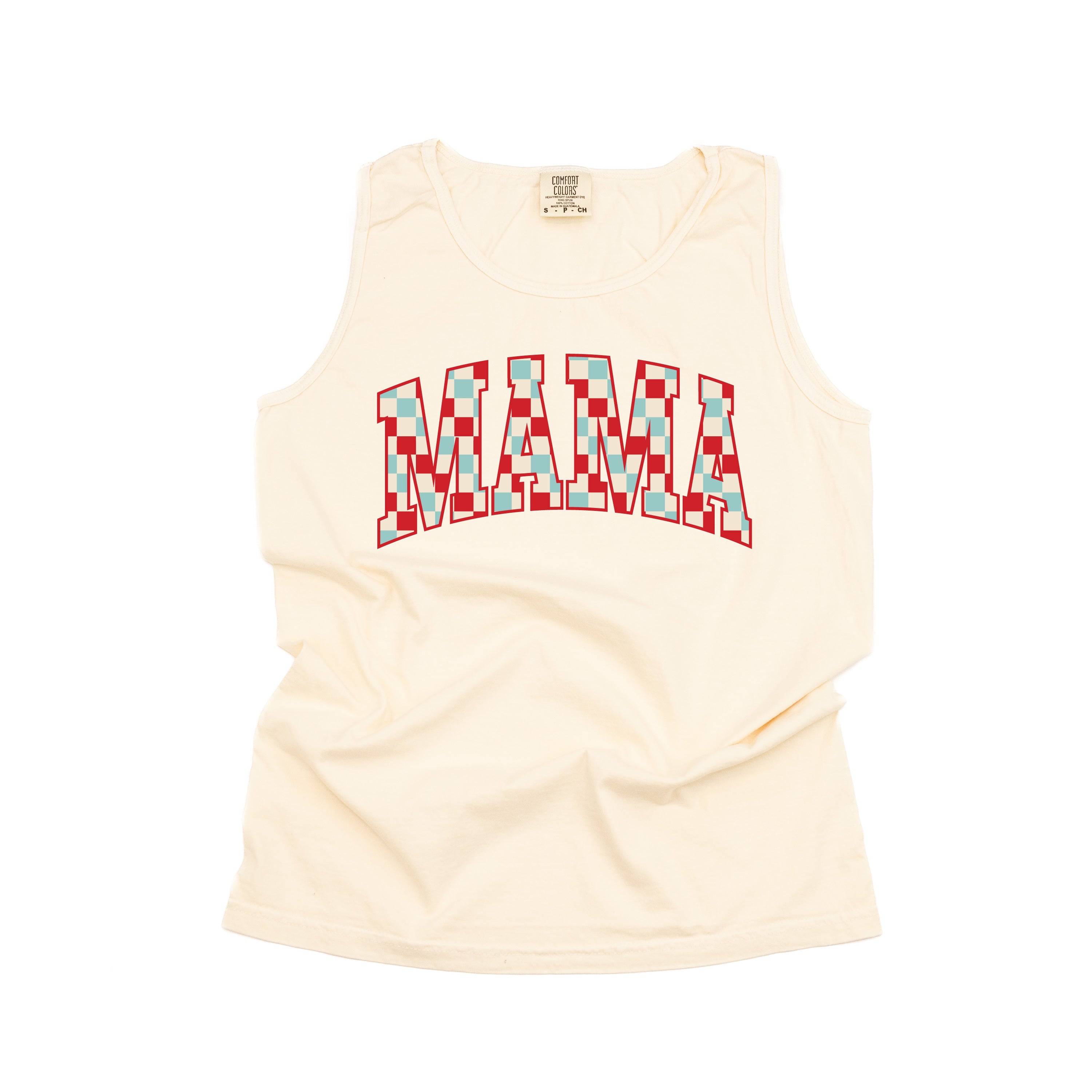 Checkered Mama - Comfort Colors TANK Little Mama Shirt Shop LLC