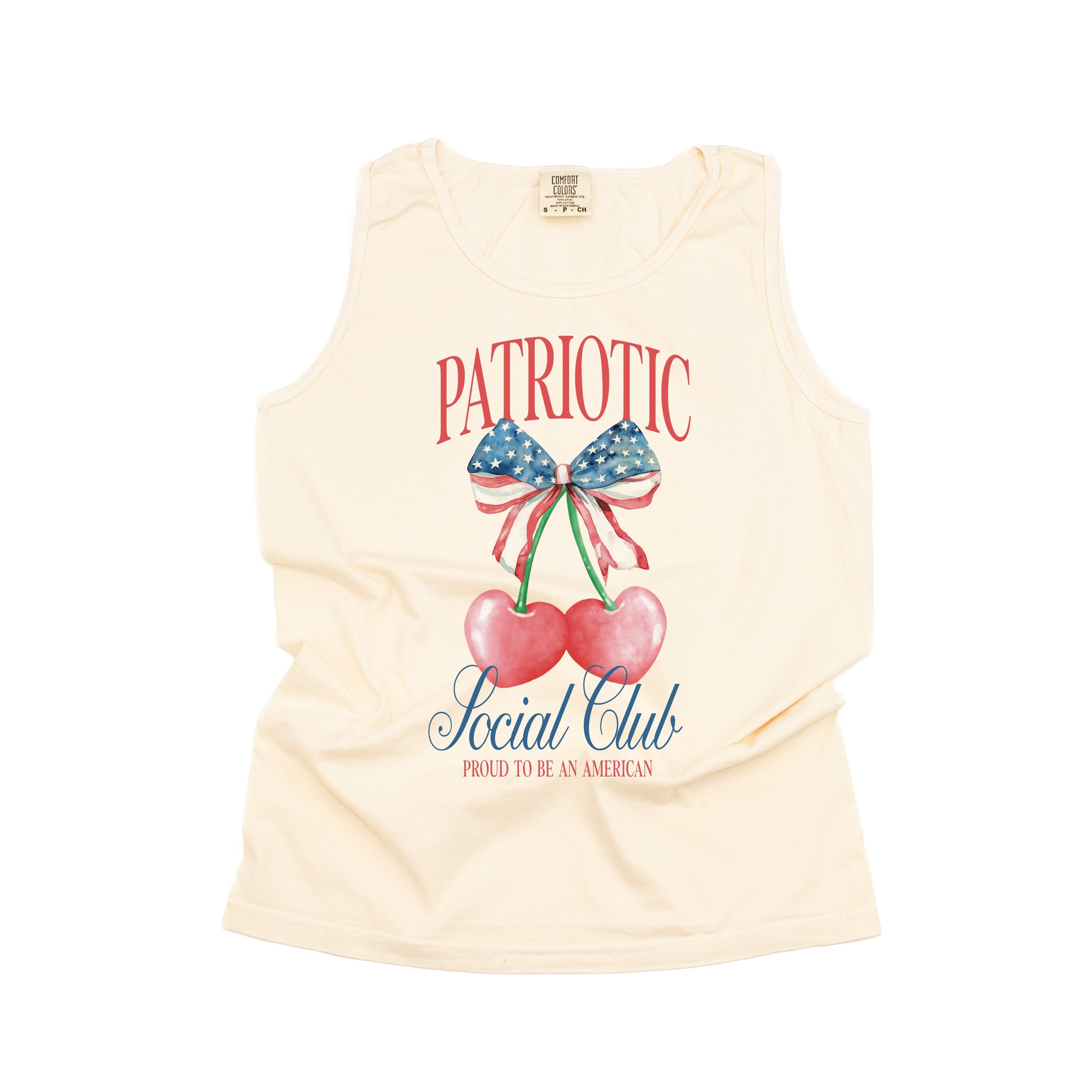 Patriotic Social Club - Comfort Colors TANK Little Mama Shirt Shop LLC