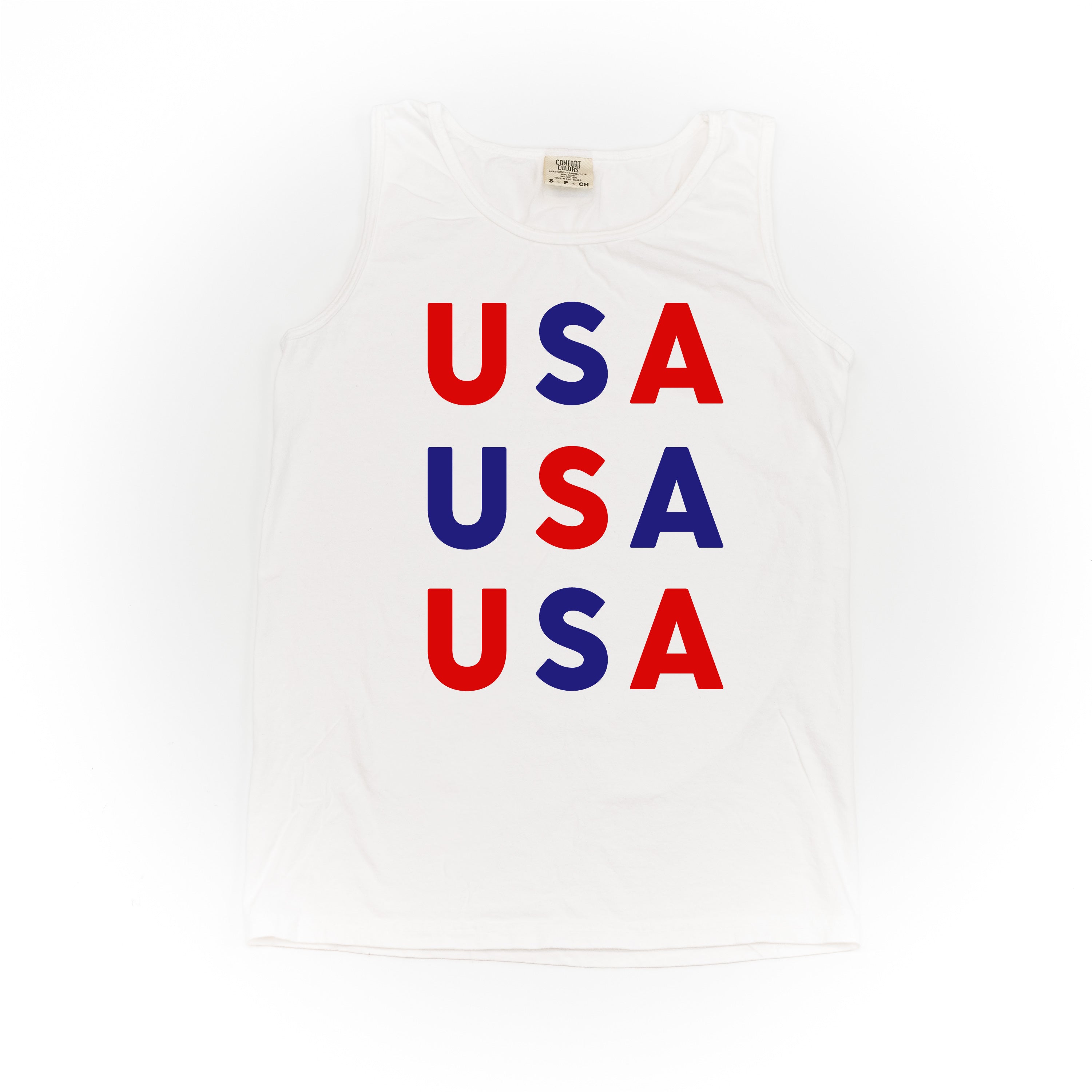 USA x3 - Comfort Colors TANK Little Mama Shirt Shop LLC