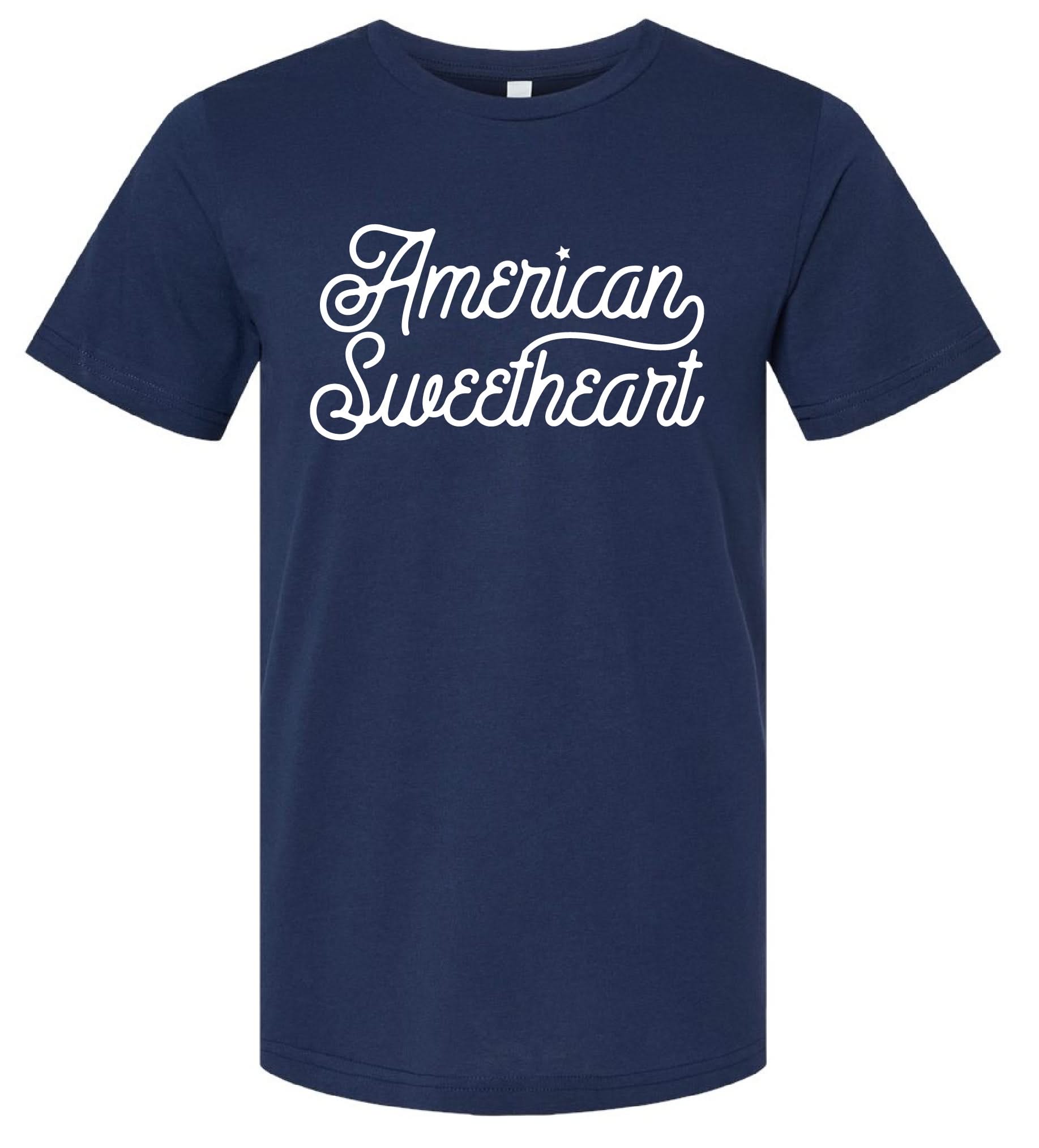 American Sweetheart - Script - Unisex Tee Little Mama Shirt Shop