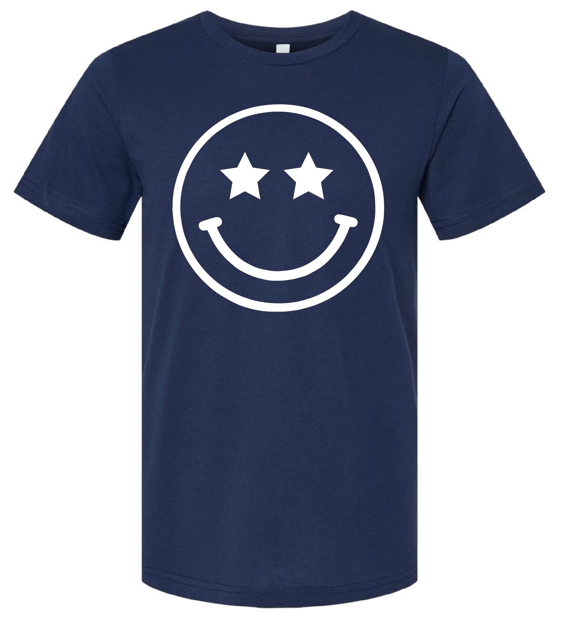 Star Eyes Smiley Face - Unisex Tee Little Mama Shirt Shop
