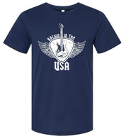 Rockin In The USA - Unisex Tee Little Mama Shirt Shop