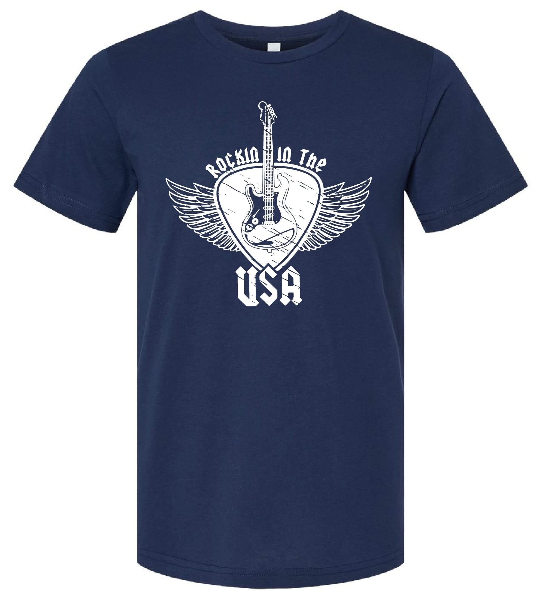 Rockin In The USA - Unisex Tee Little Mama Shirt Shop