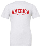 America Est. 1776 - Unisex Tee Little Mama Shirt Shop