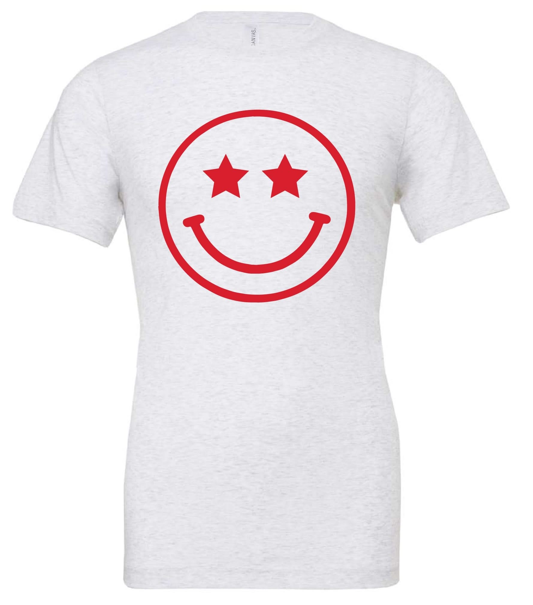 Star Eyes Smiley Face - Unisex Tee Little Mama Shirt Shop