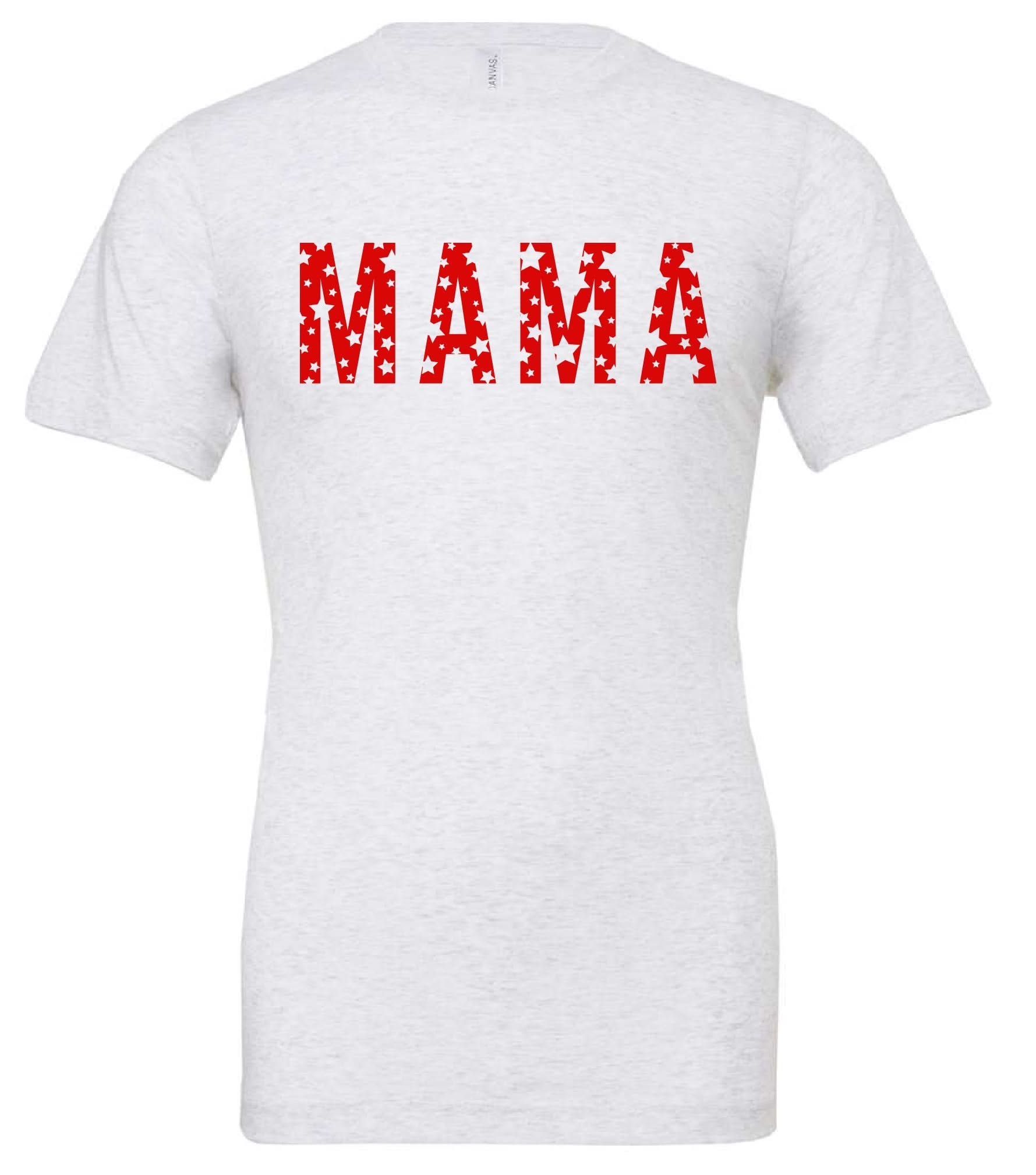 Mama - Star Pattern - Unisex Tee Little Mama Shirt Shop