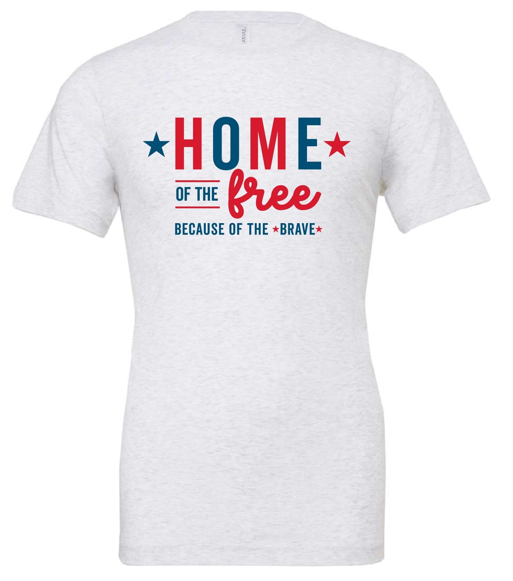 Home Of The Free Because Of The Brave - Unisex Tee Little Mama Shirt Shop