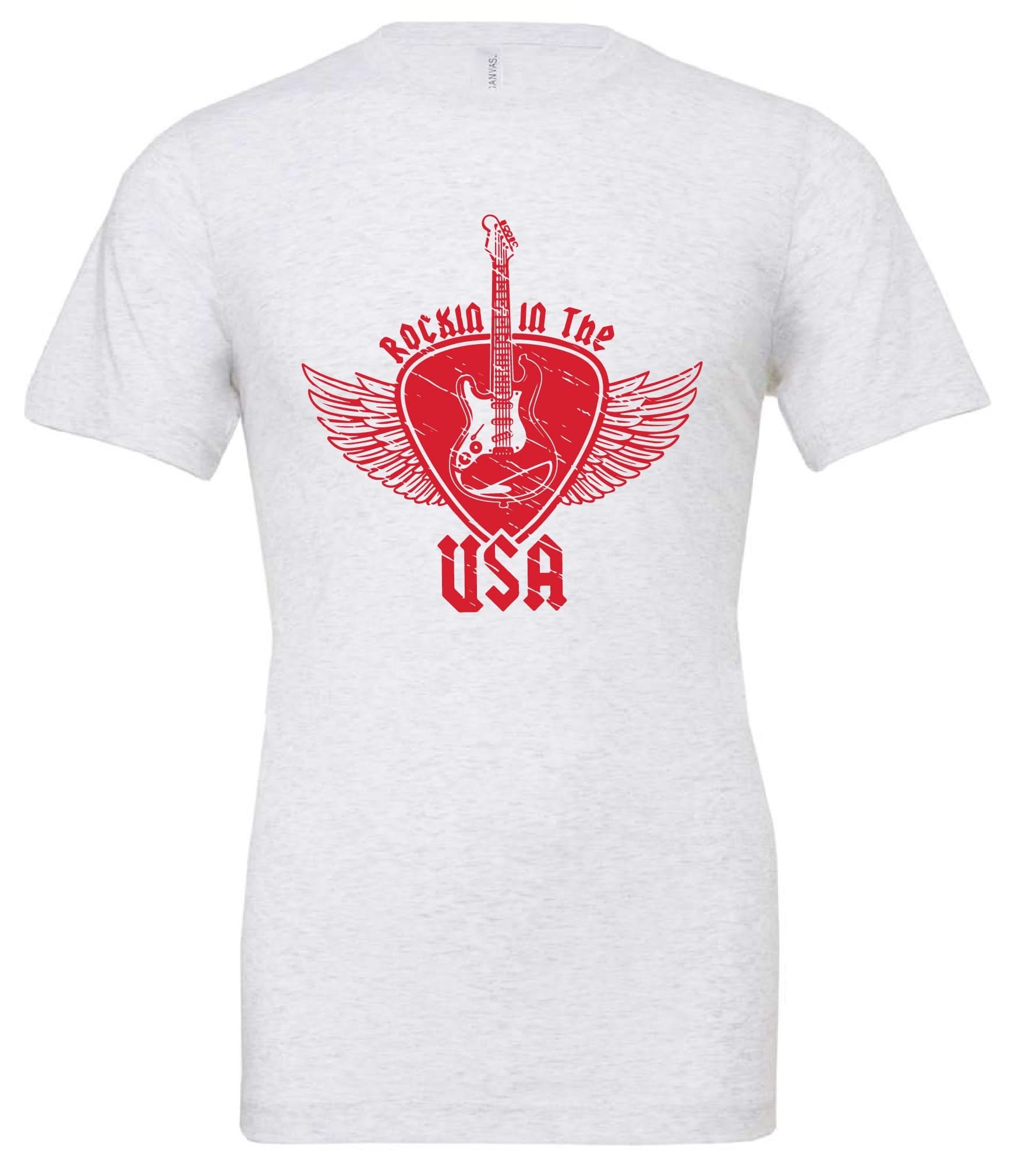Rockin In The USA - Unisex Tee Little Mama Shirt Shop