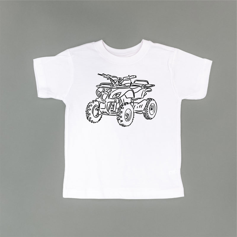 FOUR WHEELER - Minimalist Design - Short Sleeve Child Shirt