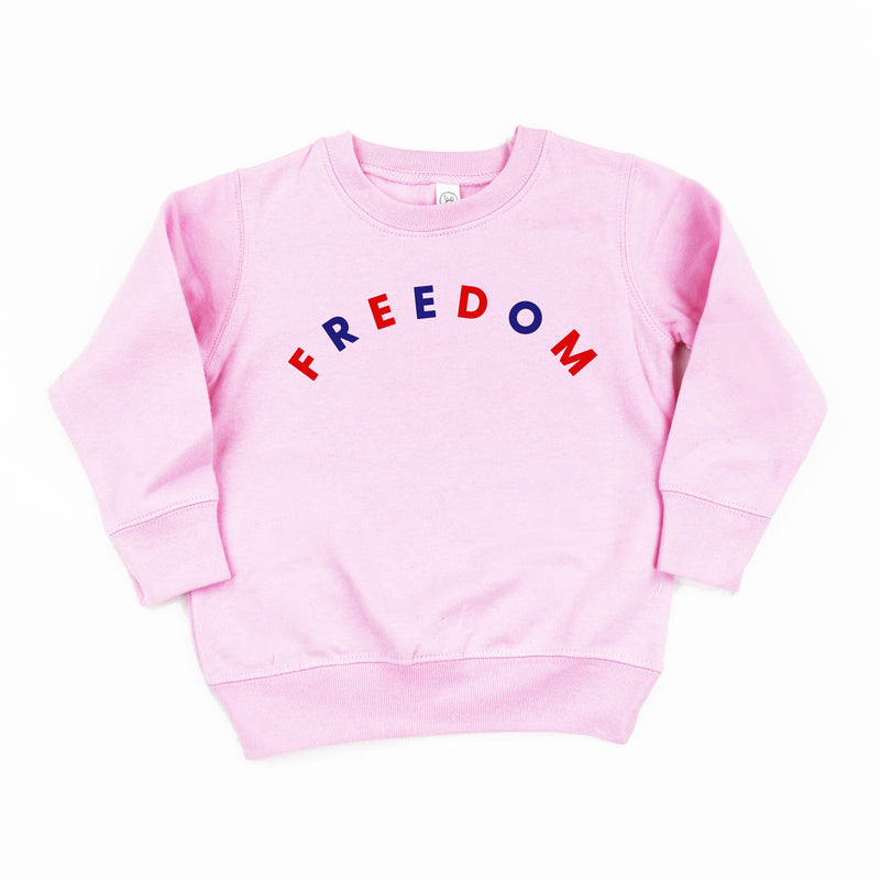 FREEDOM - Red+Blue Arched - Child Sweater