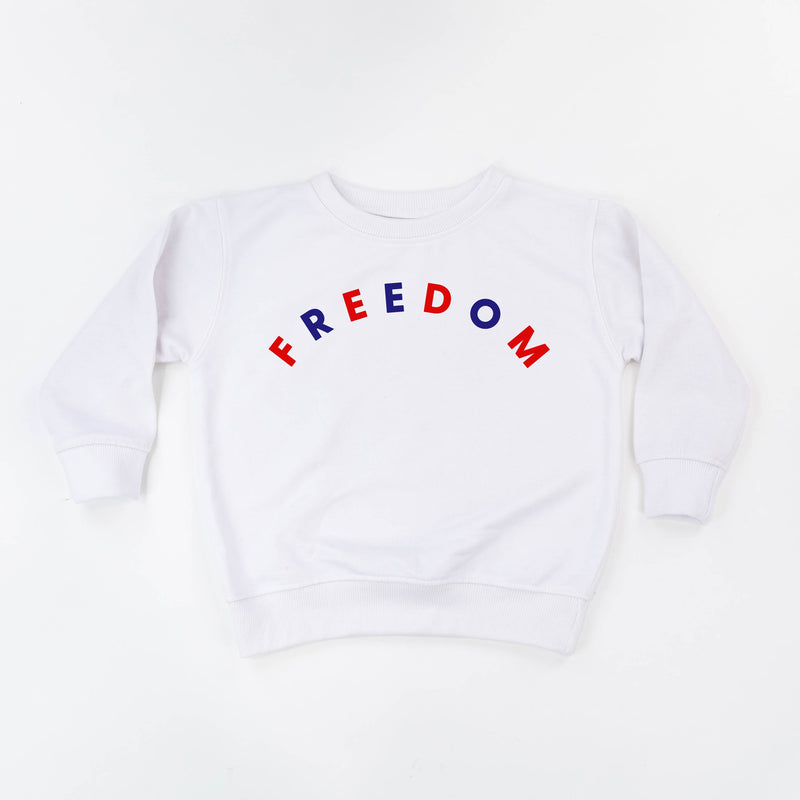 FREEDOM - Red+Blue Arched - Child Sweater