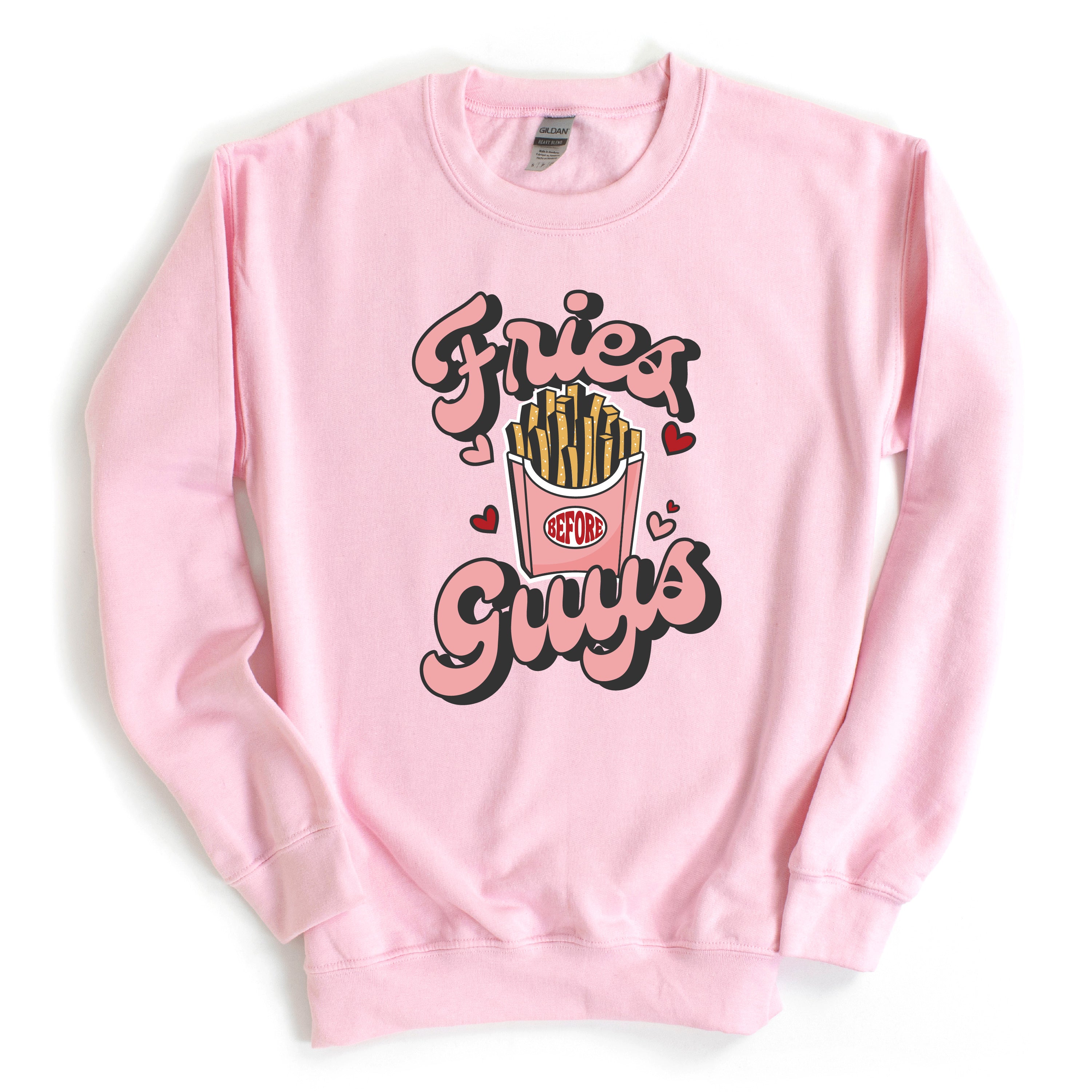 Fries Before Guys - BASIC Fleece Little Mama Shirt Shop LLC