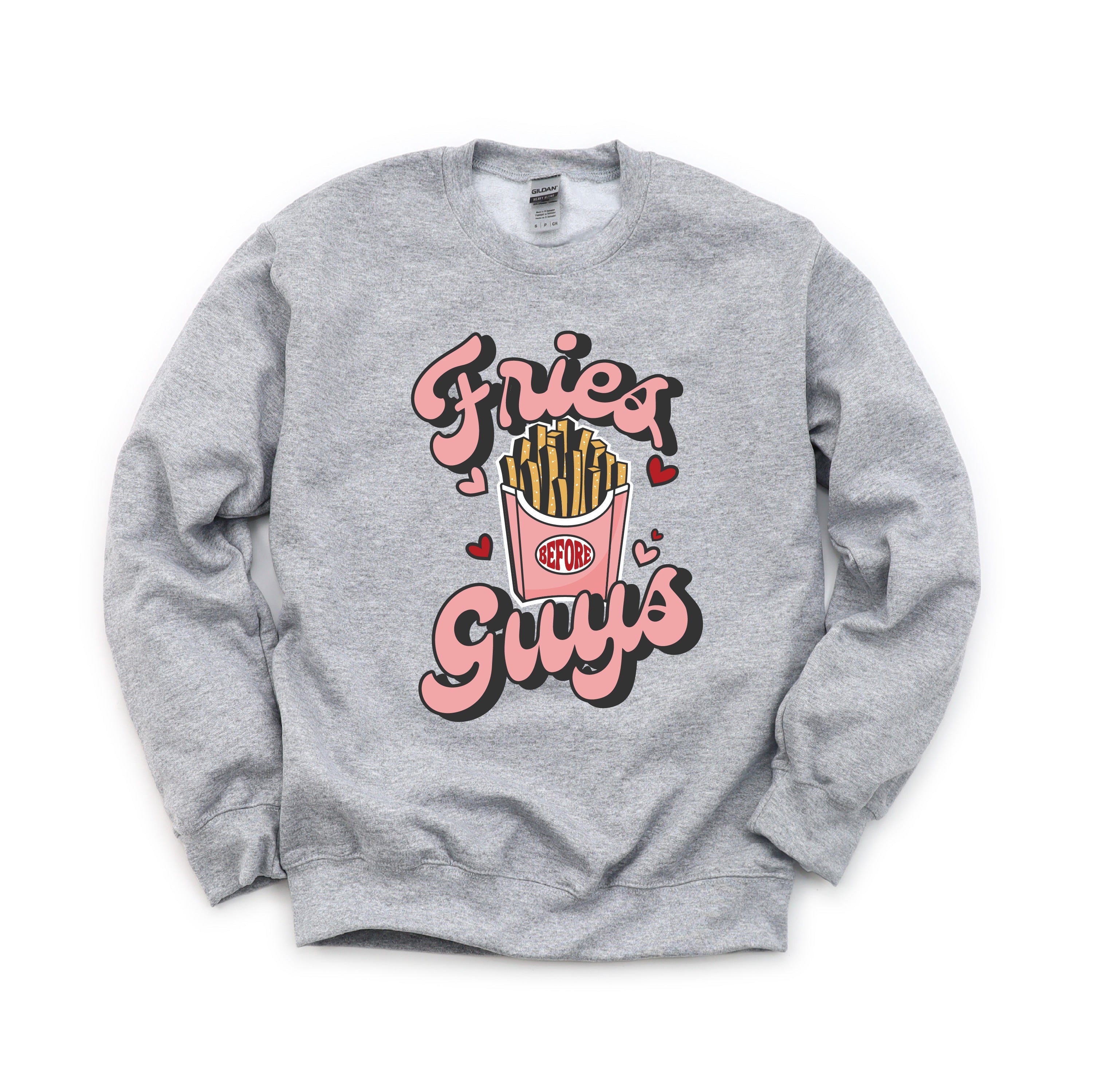 Fries Before Guys - BASIC Fleece Little Mama Shirt Shop LLC