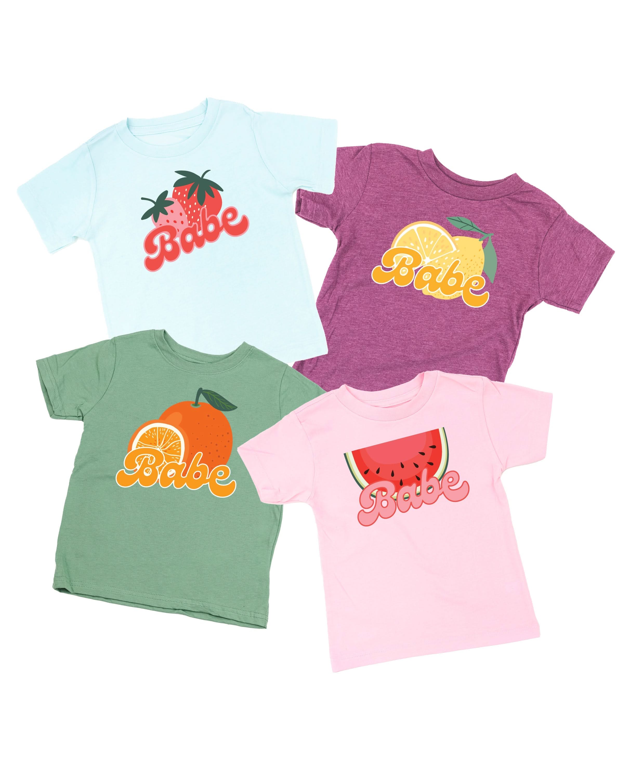 Fruit Babe - (Choose Your Fruit) - Child Tee Little Mama Shirt Shop