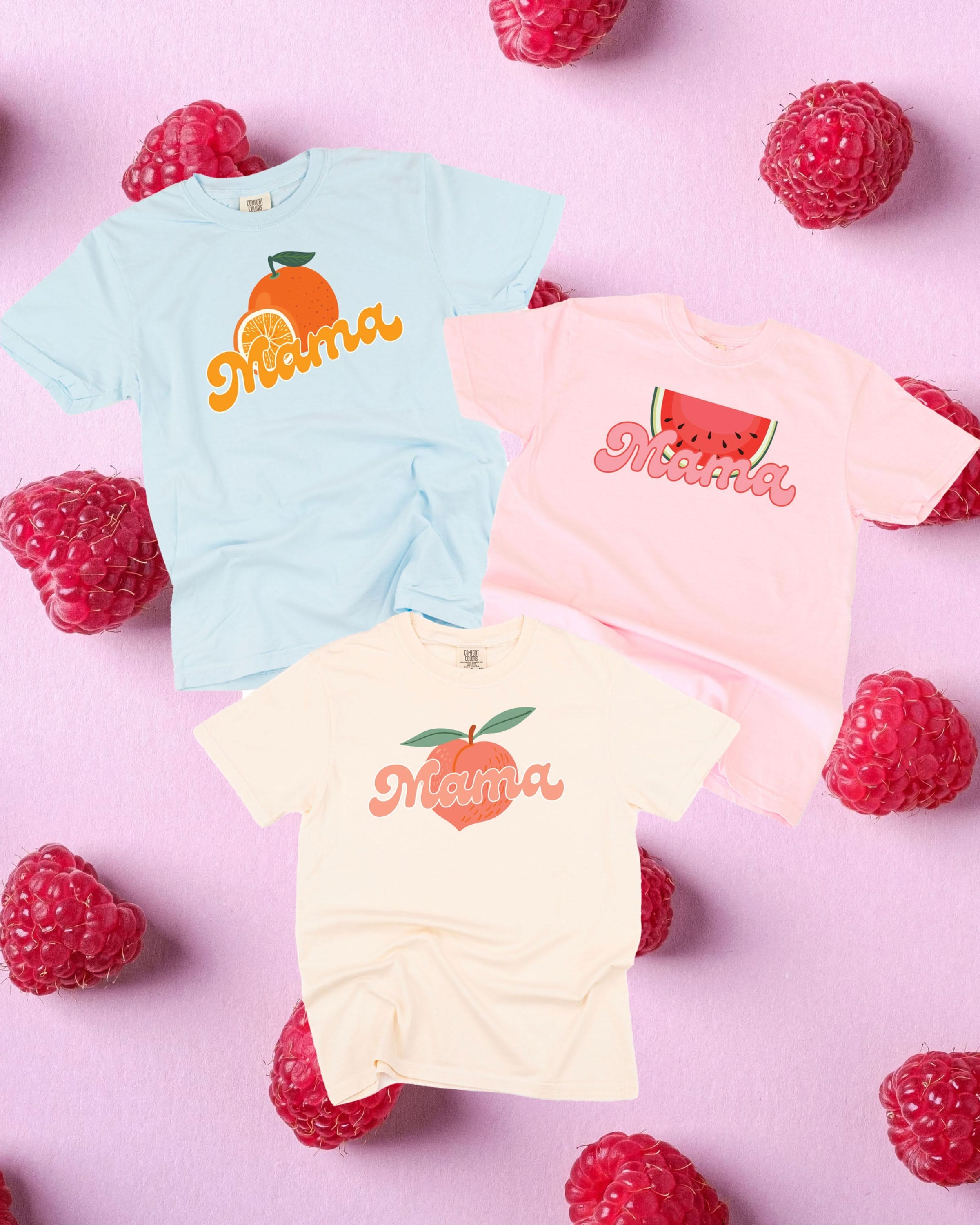 Fruit Mama - (Choose Your Fruit) - Comfort Colors Tee Little Mama Shirt Shop