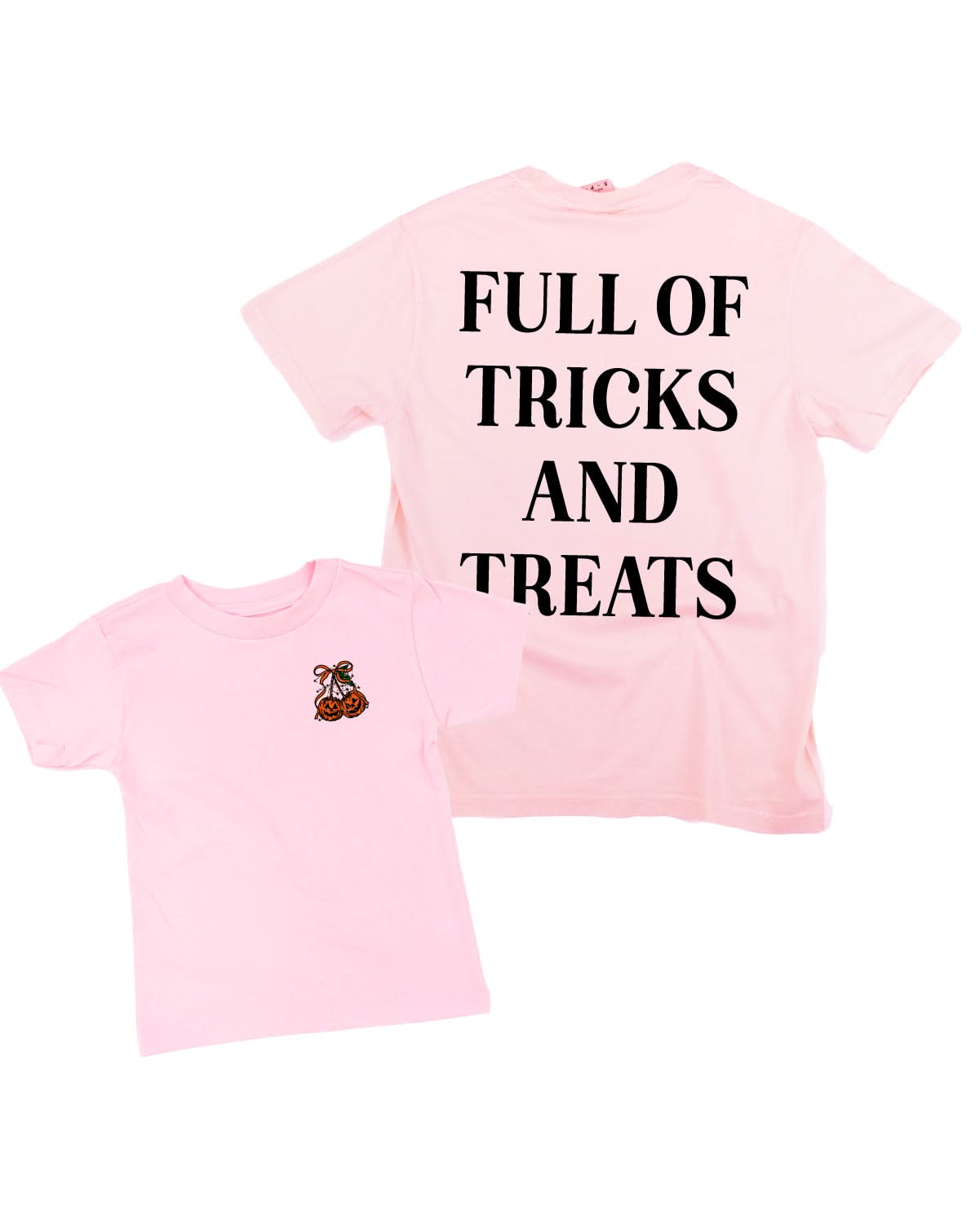 Full of Tricks and Treats - Set of 2 Coordinating Tees Little Mama Shirt Shop
