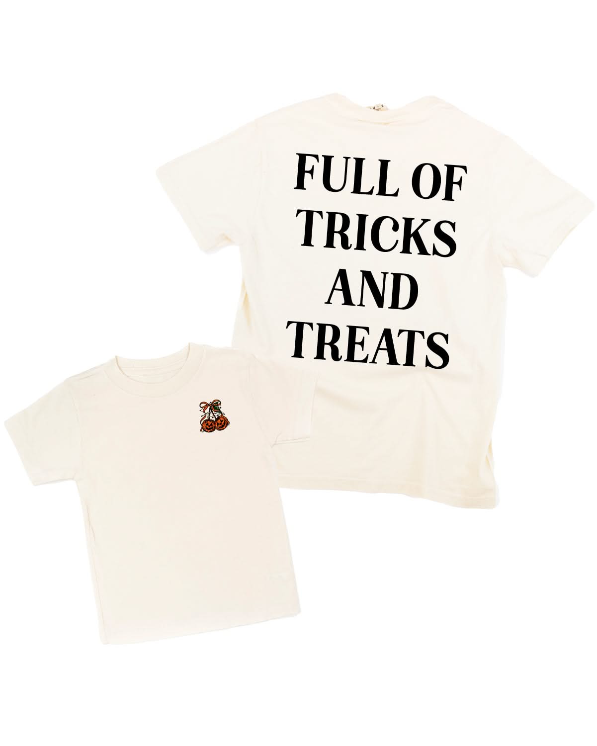 Full of Tricks and Treats - Set of 2 Coordinating Tees Little Mama Shirt Shop