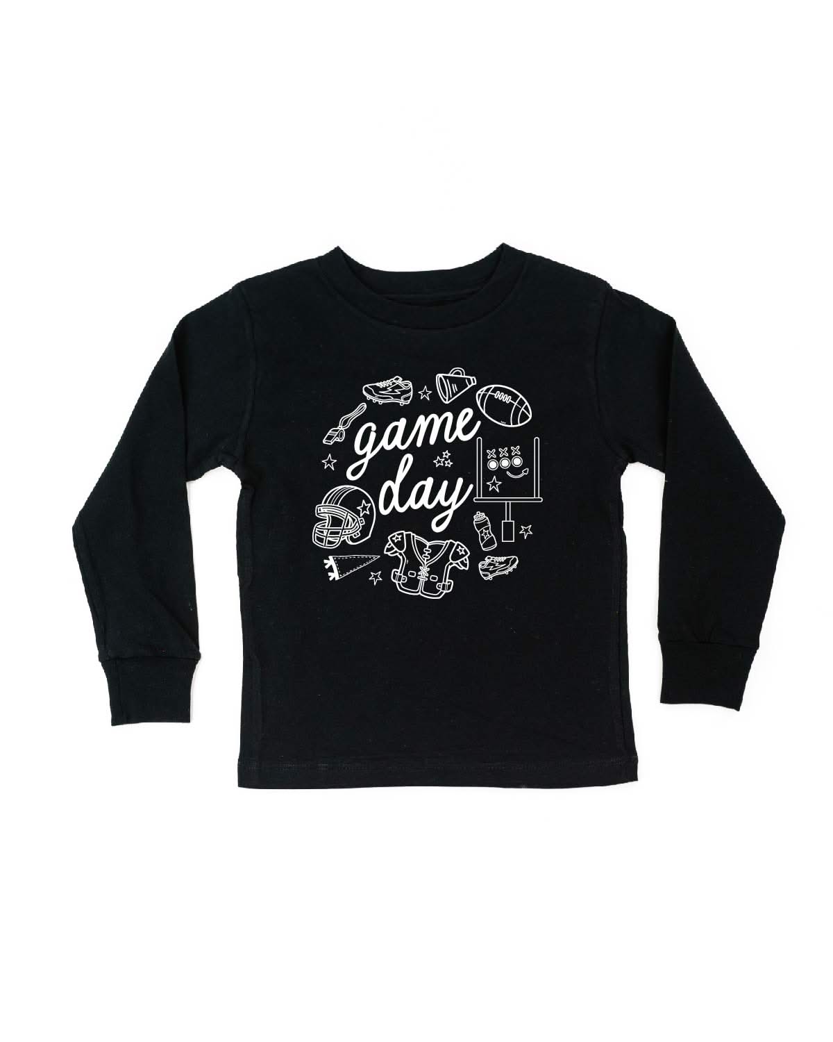 Game Day Ready - Child LONG SLEEVE Tee Little Mama Shirt Shop