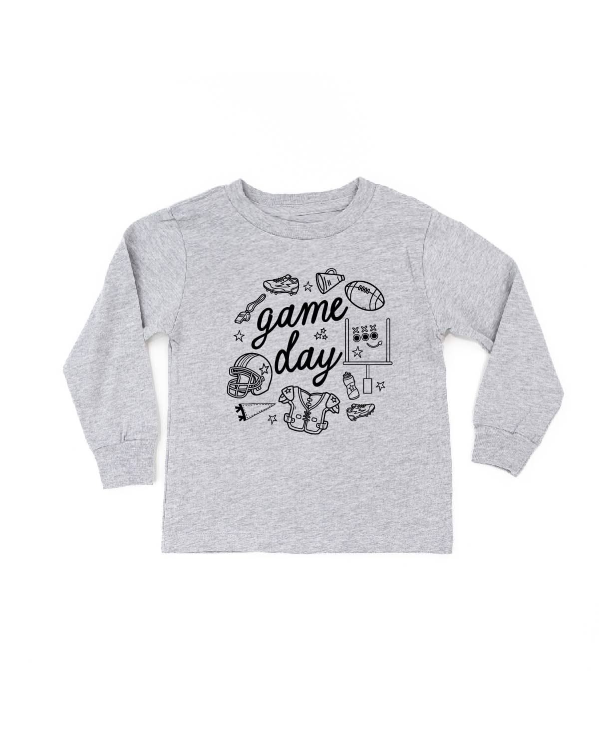 Game Day Ready - Child LONG SLEEVE Tee Little Mama Shirt Shop