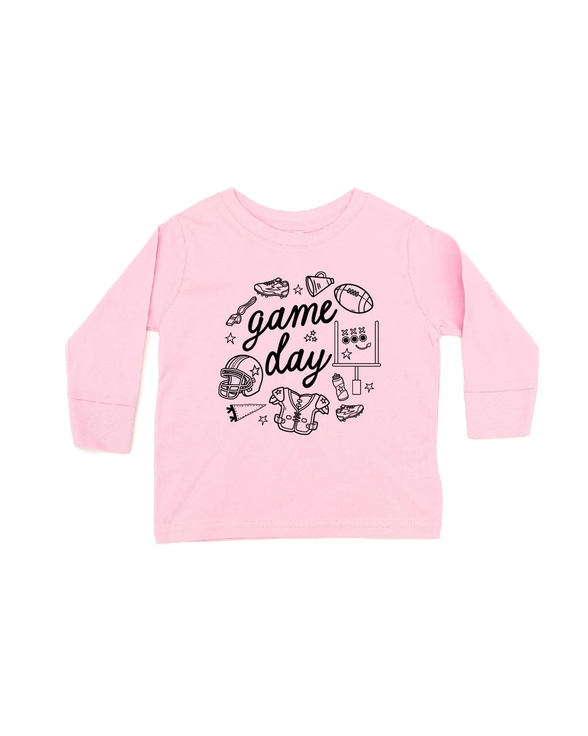 Game Day Ready - Child LONG SLEEVE Tee Little Mama Shirt Shop