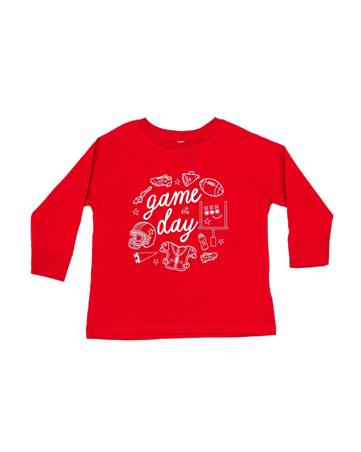 Game Day Ready - Child LONG SLEEVE Tee Little Mama Shirt Shop