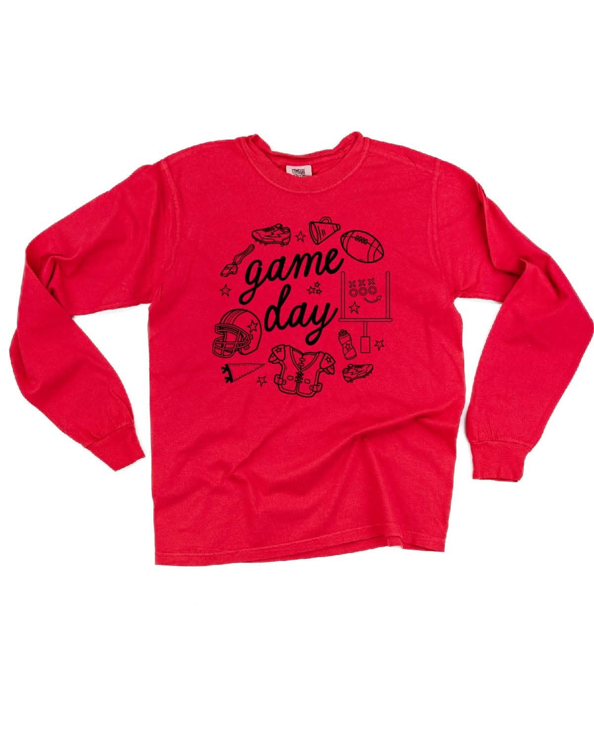 Game Day Ready - LONG SLEEVE Comfort Colors Tee Little Mama Shirt Shop