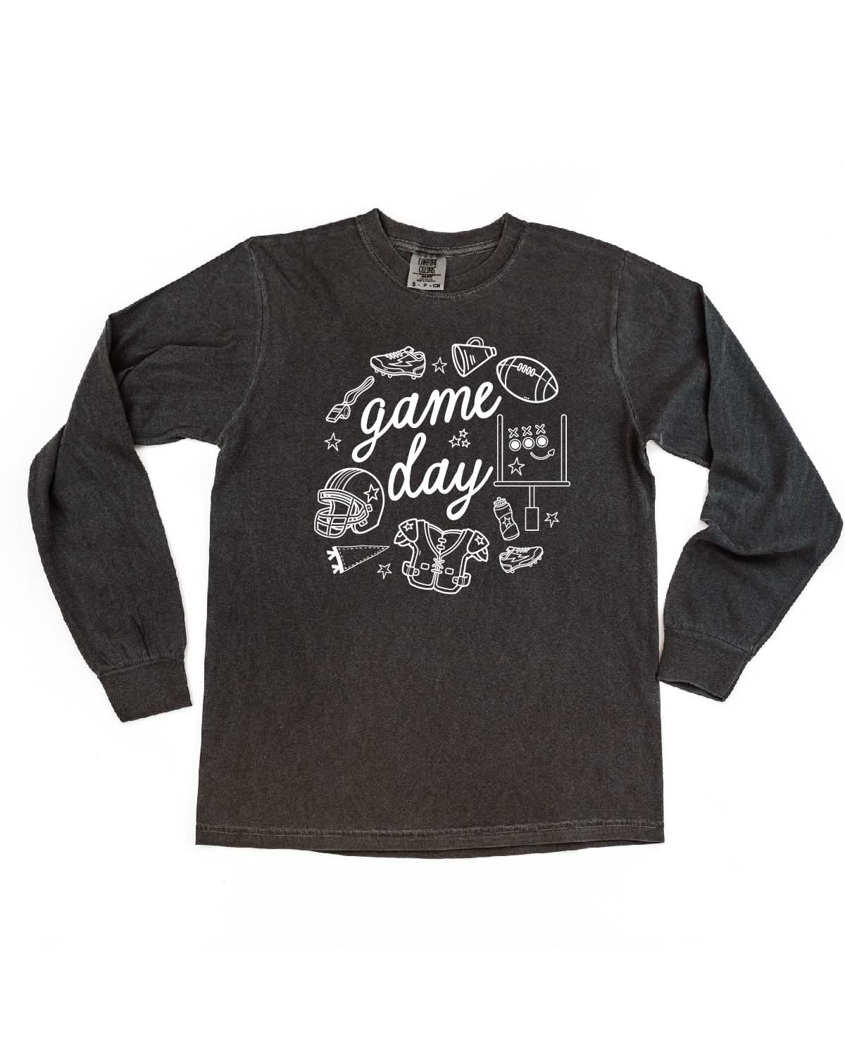 Game Day Ready - LONG SLEEVE Comfort Colors Tee Little Mama Shirt Shop