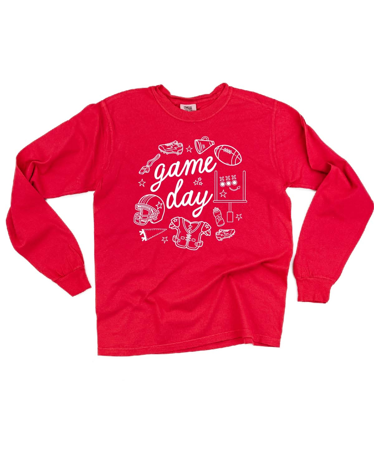Game Day Ready - LONG SLEEVE Comfort Colors Tee Little Mama Shirt Shop