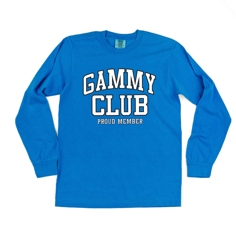 Varsity Style - GAMMY Club - Proud Member - LONG SLEEVE COMFORT COLORS TEE