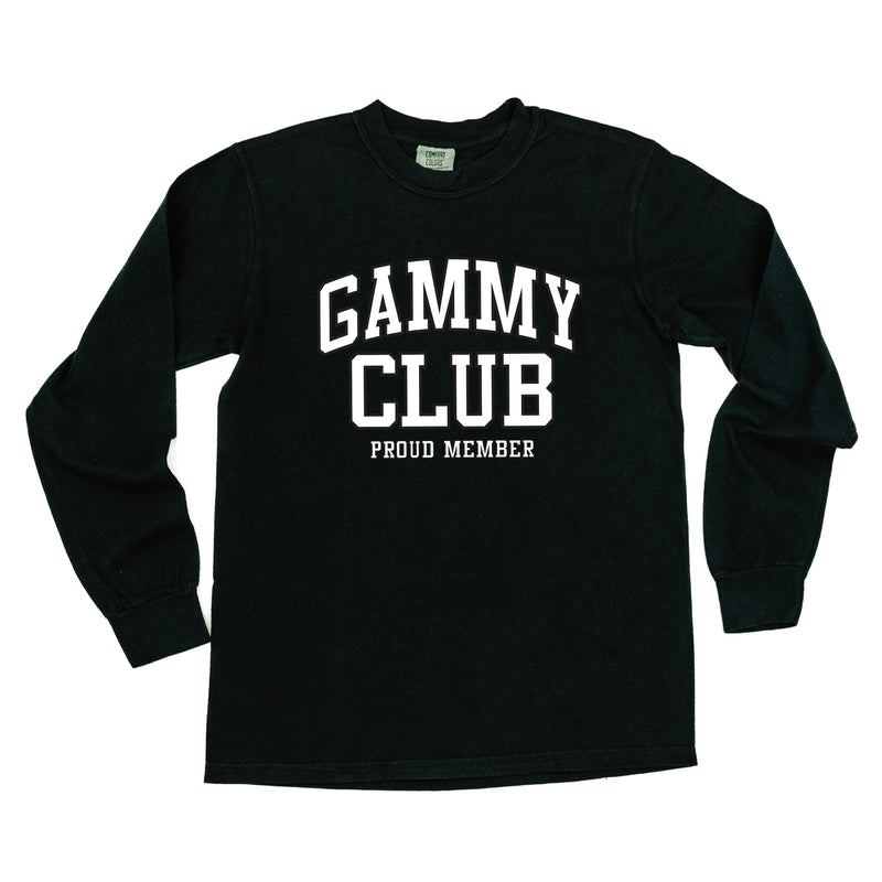 Varsity Style - GAMMY Club - Proud Member - LONG SLEEVE COMFORT COLORS TEE