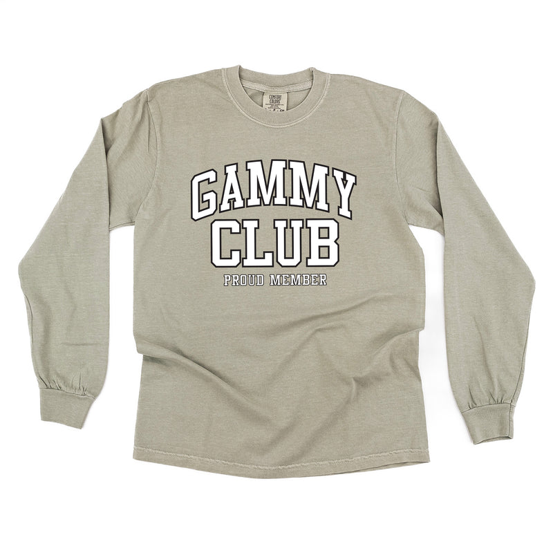 Varsity Style - GAMMY Club - Proud Member - LONG SLEEVE COMFORT COLORS TEE