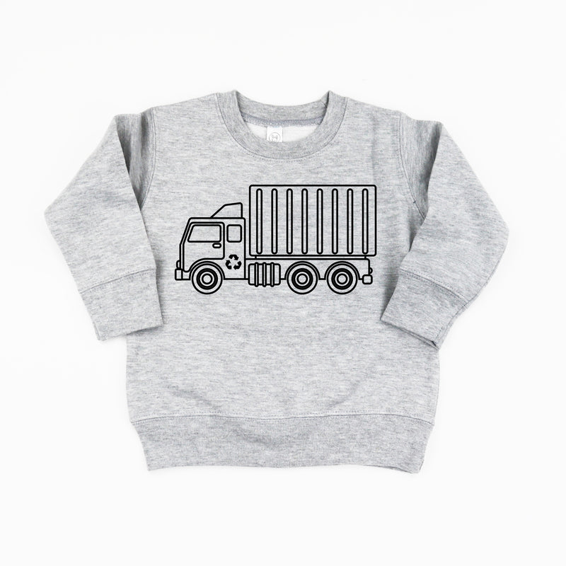 GARBAGE TRUCK - Minimalist Design - Child Sweater