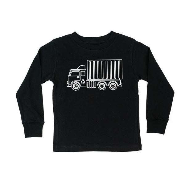 GARBAGE TRUCK - Minimalist Design - Long Sleeve Child Shirt