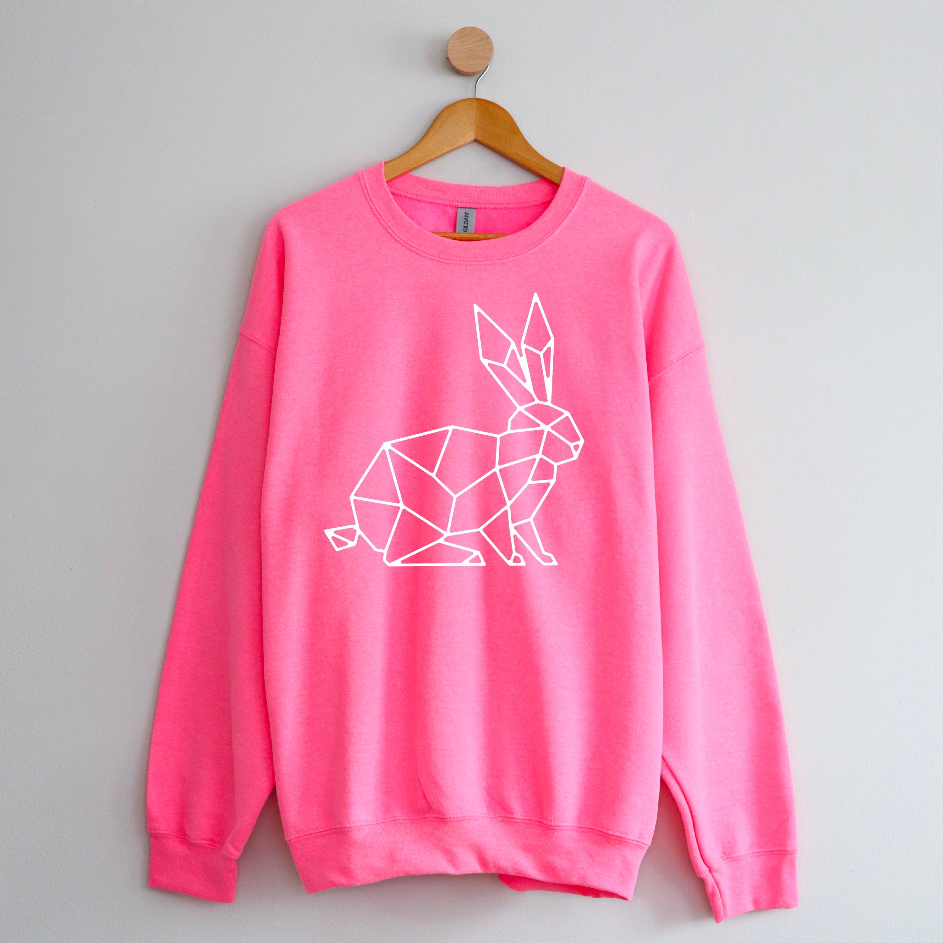Geometric Bunny - BASIC Fleece Little Mama Shirt Shop LLC