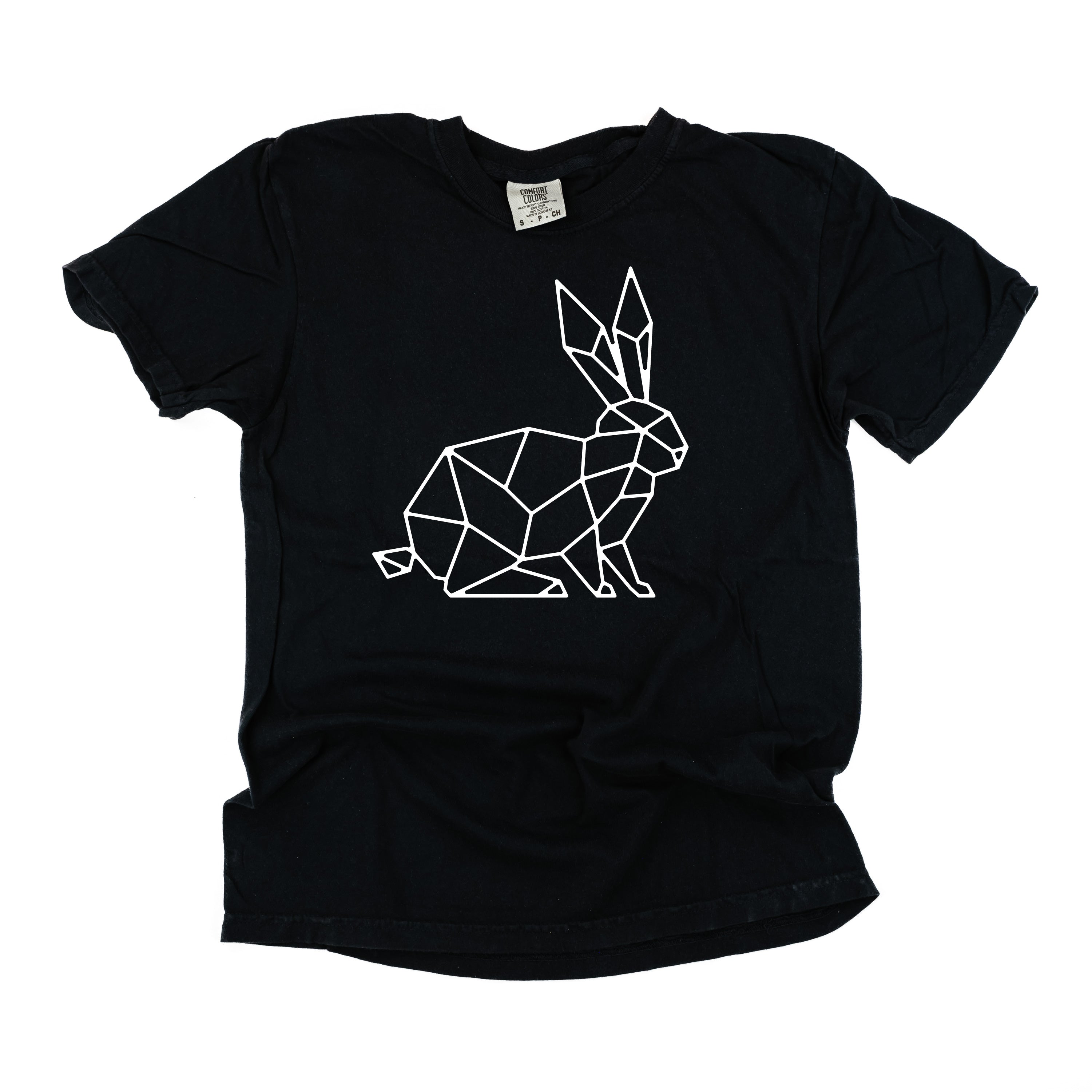 Geometric Bunny - Comfort Colors Tee Little Mama Shirt Shop